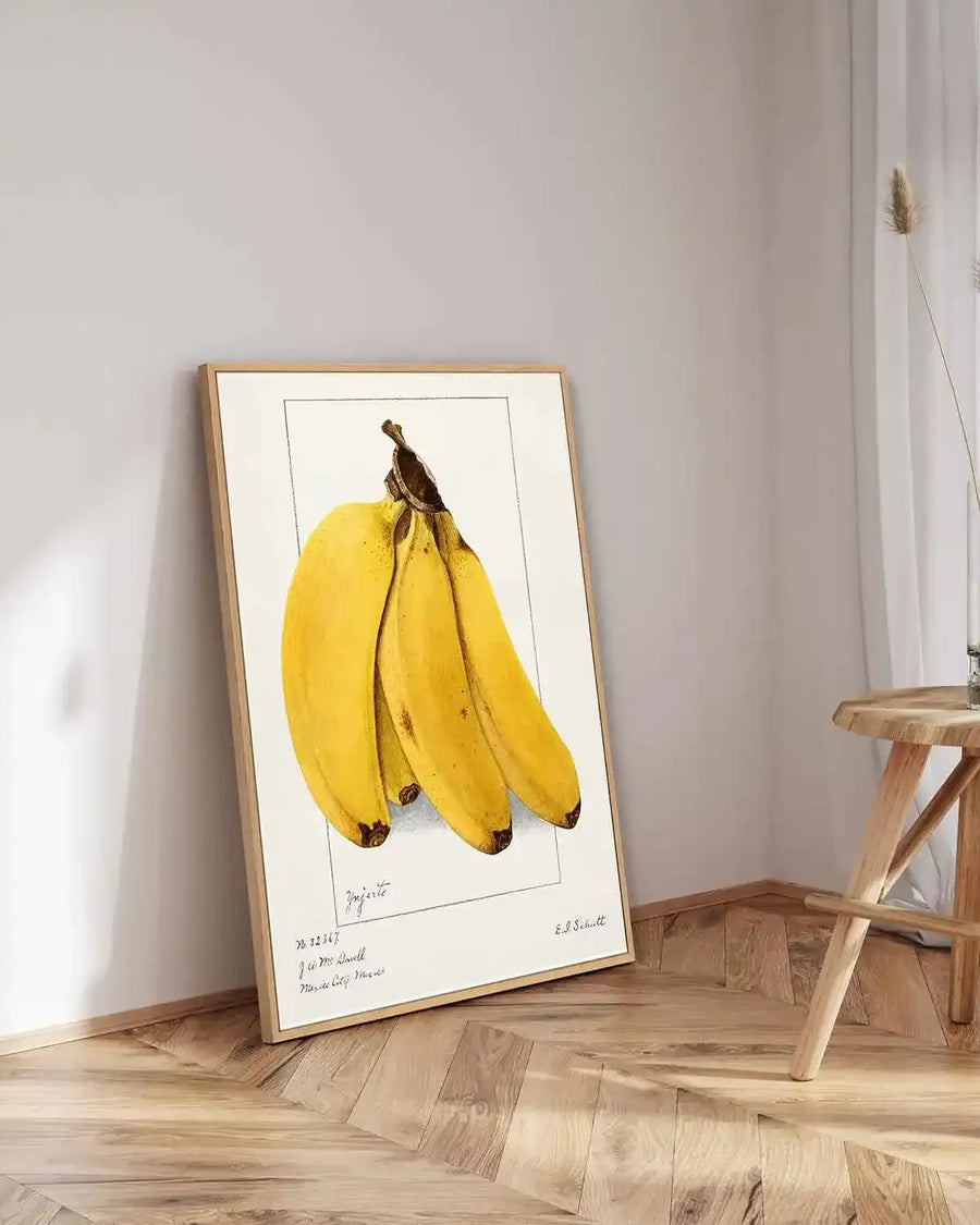 Bananas Vintage Poster | Framed Canvas Art Print from Olive et Oriel where you can shop wallpaper and artworks online