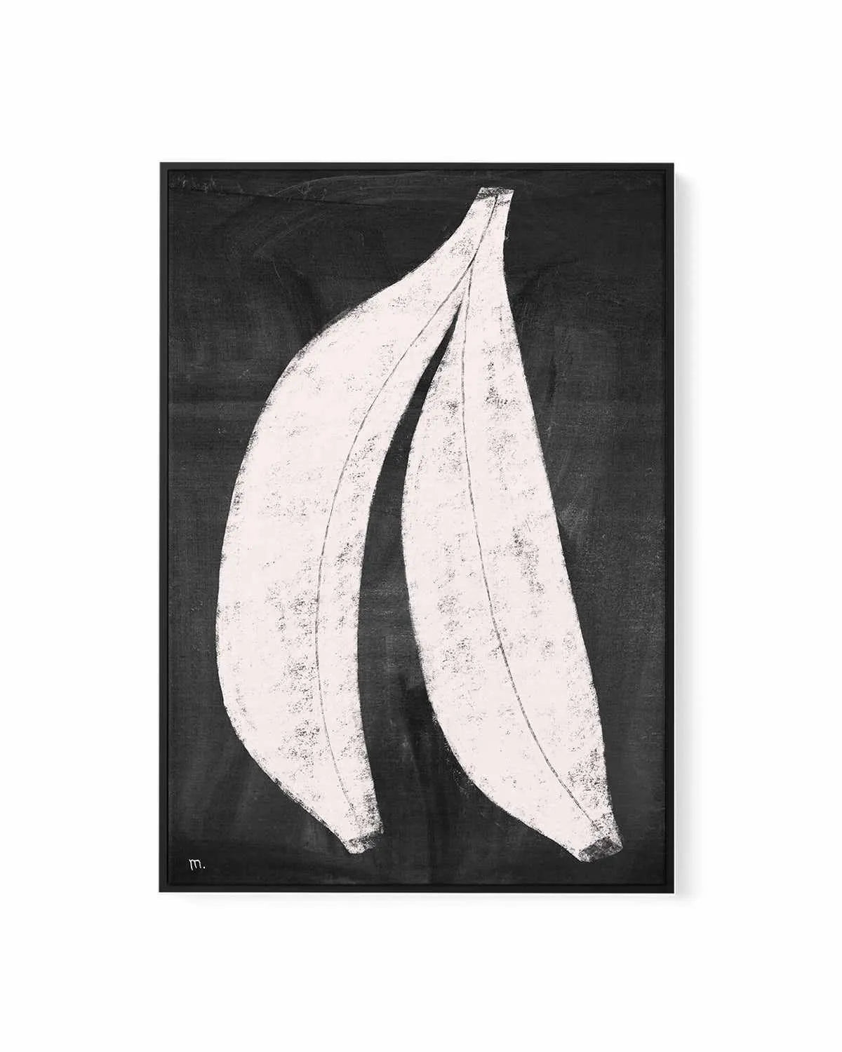 Bananas on Blackboard by Marco Marella | Framed Canvas Art Print from Olive et Oriel where you can shop wallpaper and artworks online