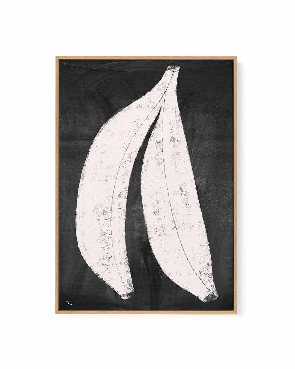 Bananas on Blackboard by Marco Marella | Framed Canvas Art Print from Olive et Oriel where you can shop wallpaper and artworks online