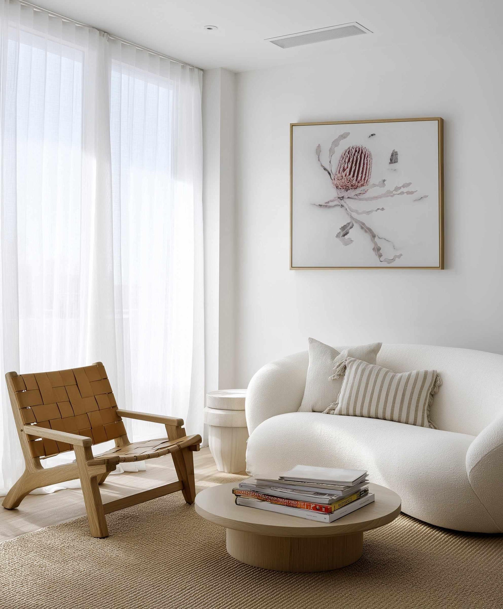 Banksia III | Framed Canvas Art Print from Olive et Oriel where you can shop wallpaper and artworks online