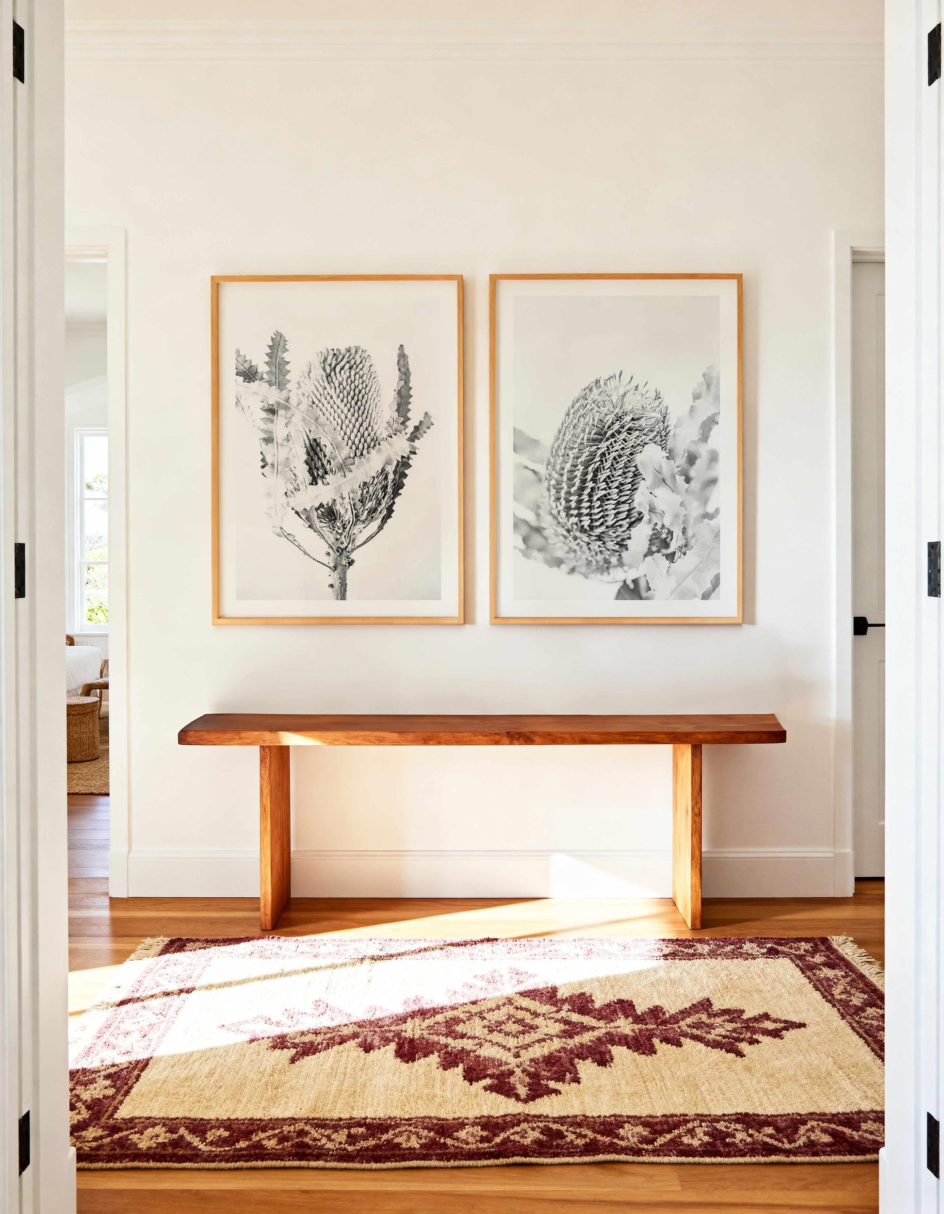 Banksia B&W I & II Art Print Set of 2 | Matching Wall Art from Olive et Oriel where you can shop wallpaper and artworks online