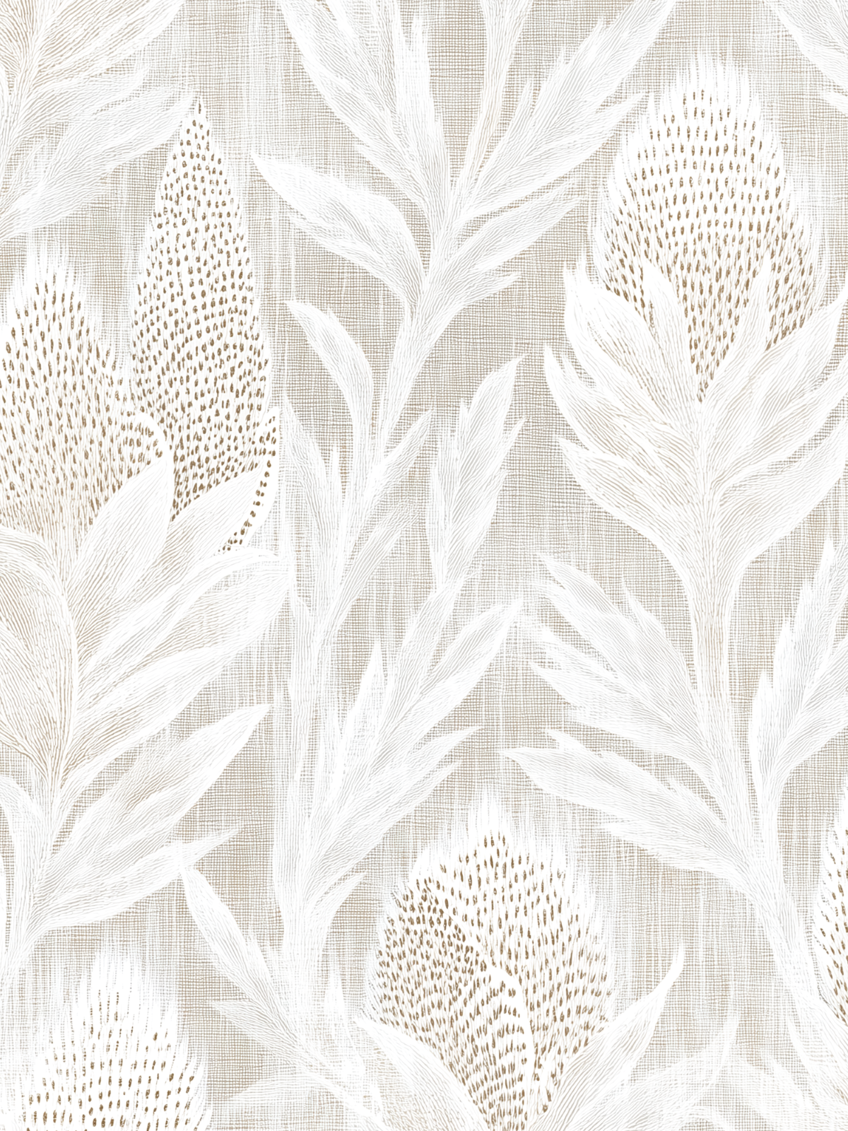 Banksia Floral Wallpaper