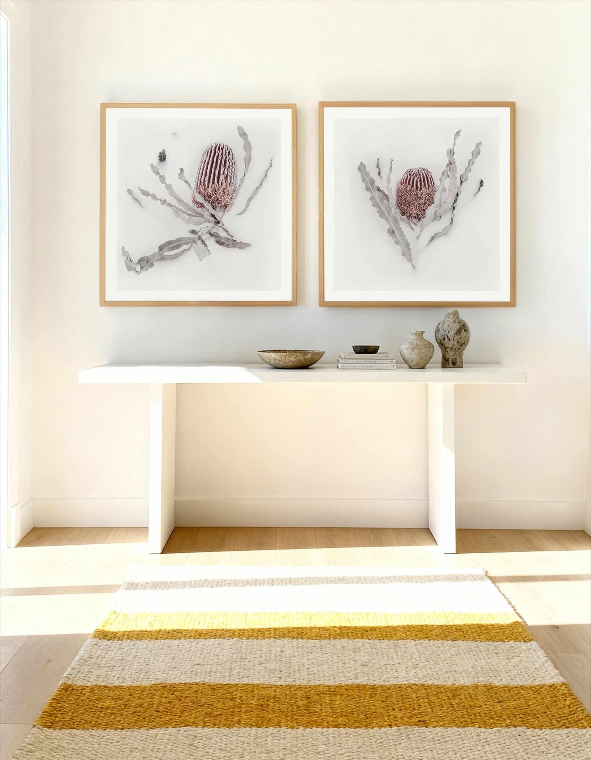 Banksia I & II by Teigan Geercke Art Print Set of 2 | Matching Wall Art from Olive et Oriel where you can shop wallpaper and artworks online