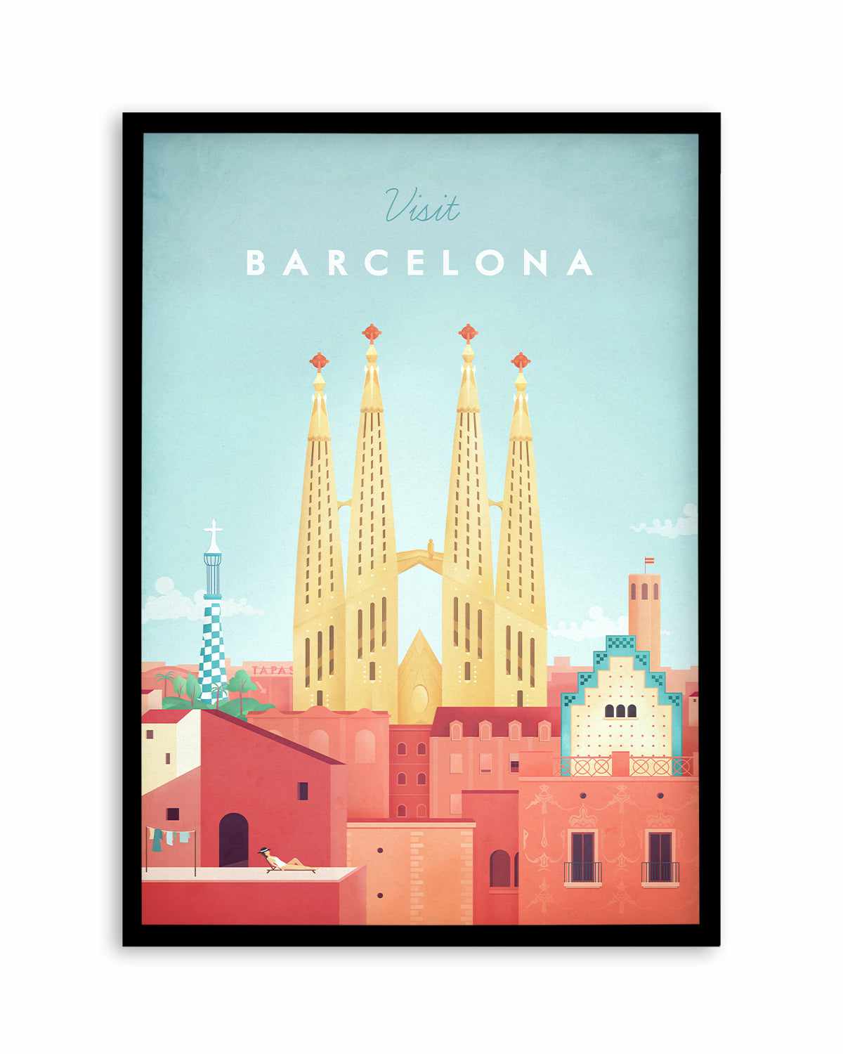 Barcelona by Henry Rivers Art Print