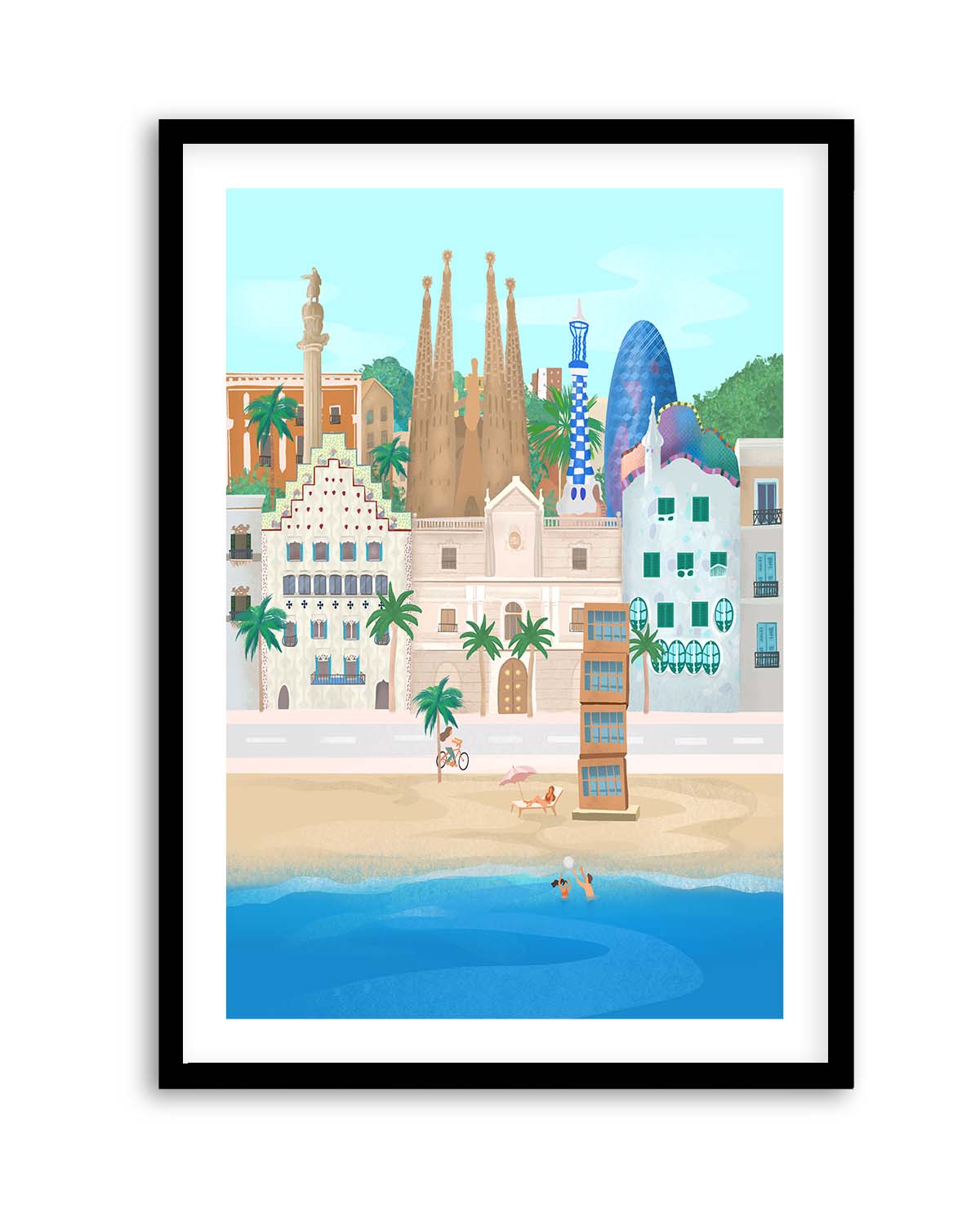 Barcelona By Petra Lizde | Art Print