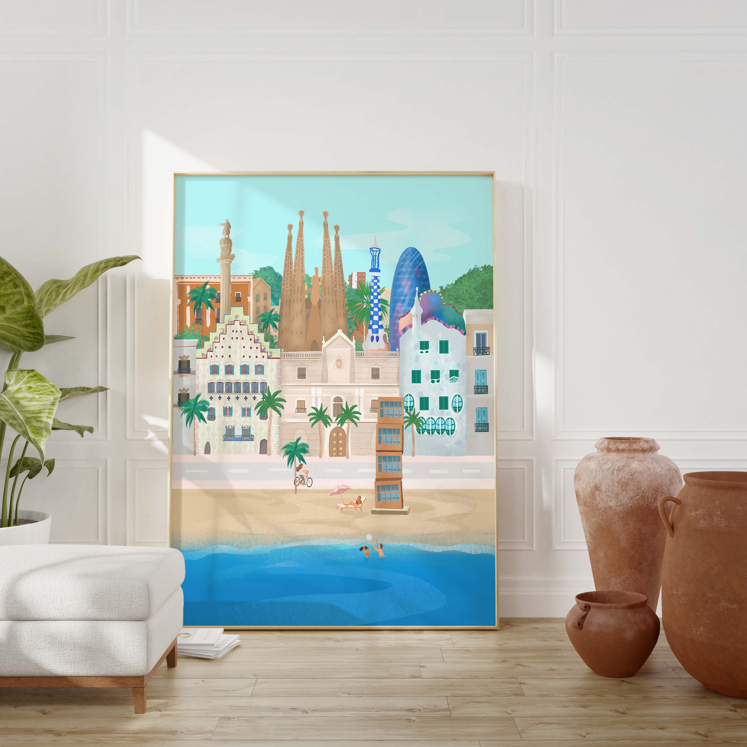 Barcelona By Petra Lizde | Art Print