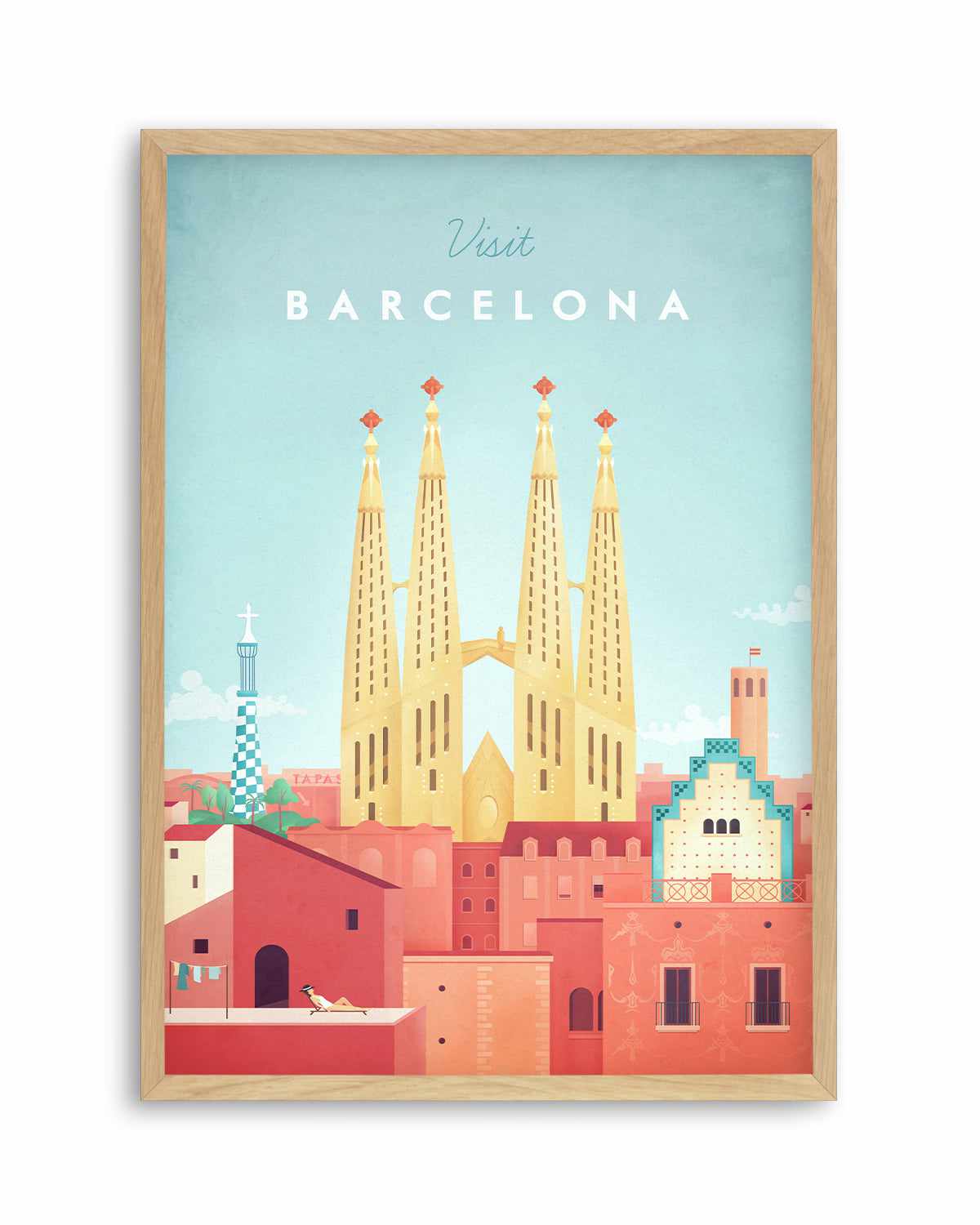 Barcelona by Henry Rivers Art Print