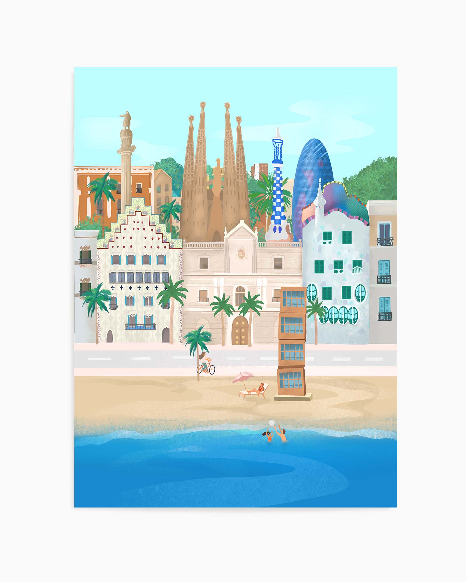 Barcelona By Petra Lizde | Art Print