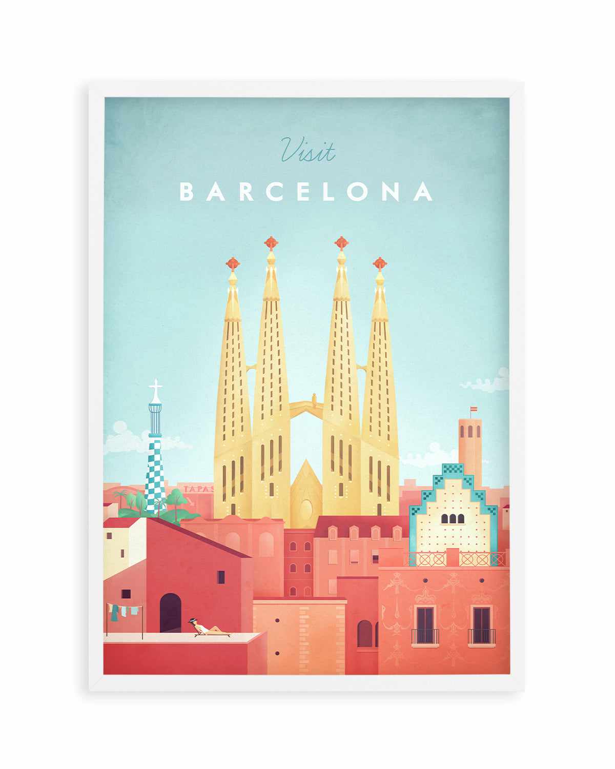 Barcelona by Henry Rivers Art Print