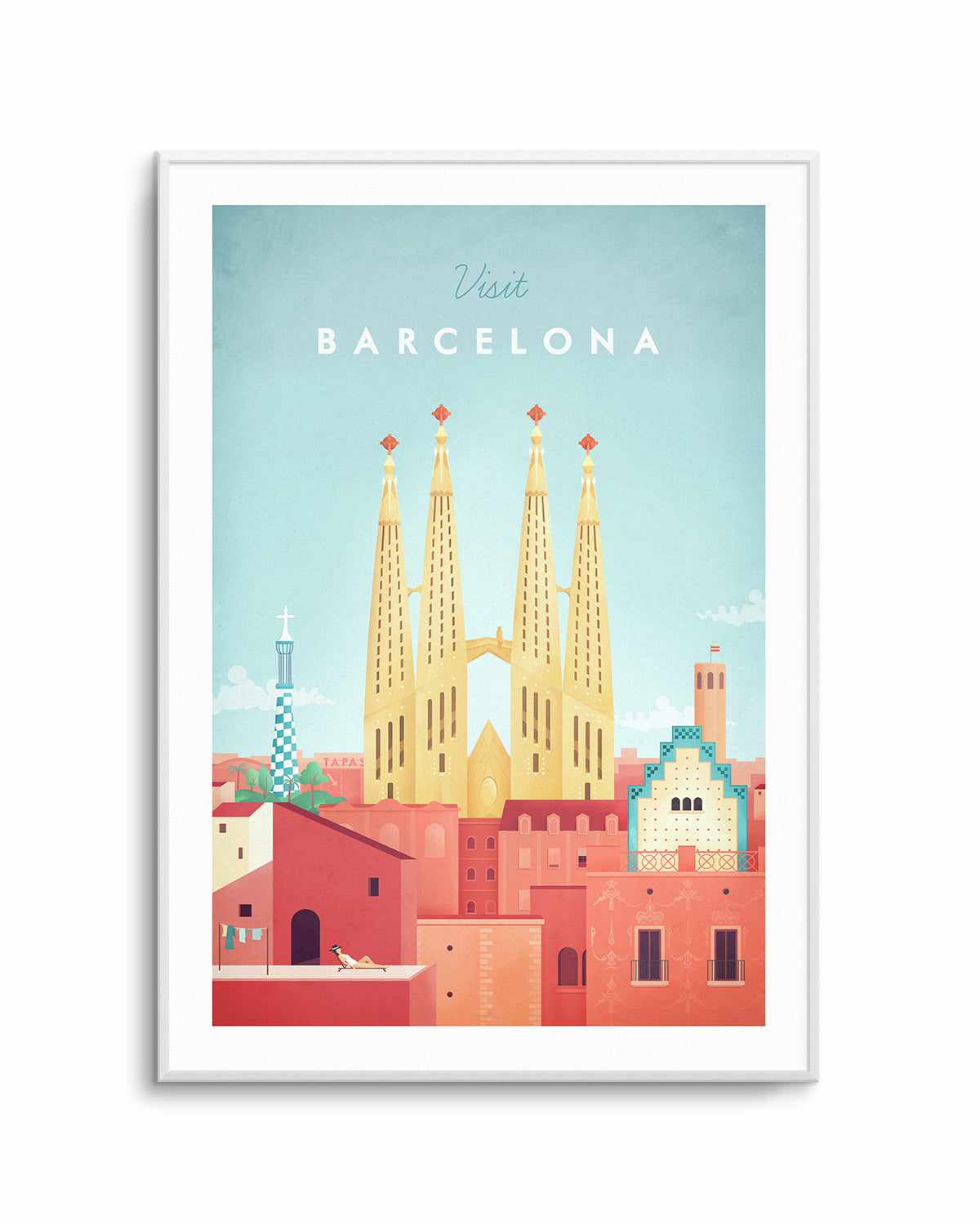 Barcelona by Henry Rivers Art Print