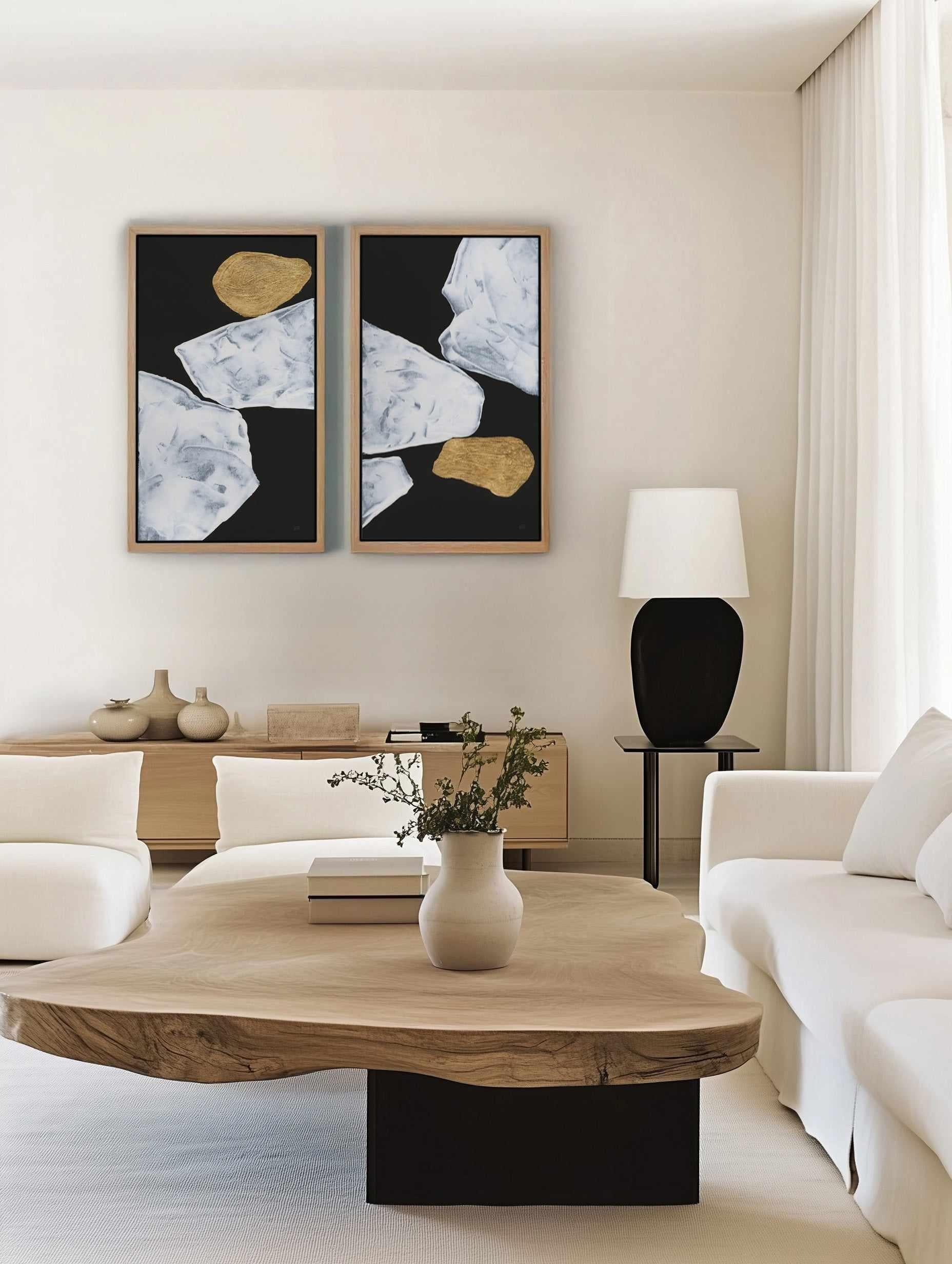 Barely Touching II | Framed Canvas Art Print from Olive et Oriel where you can shop wallpaper and artworks online