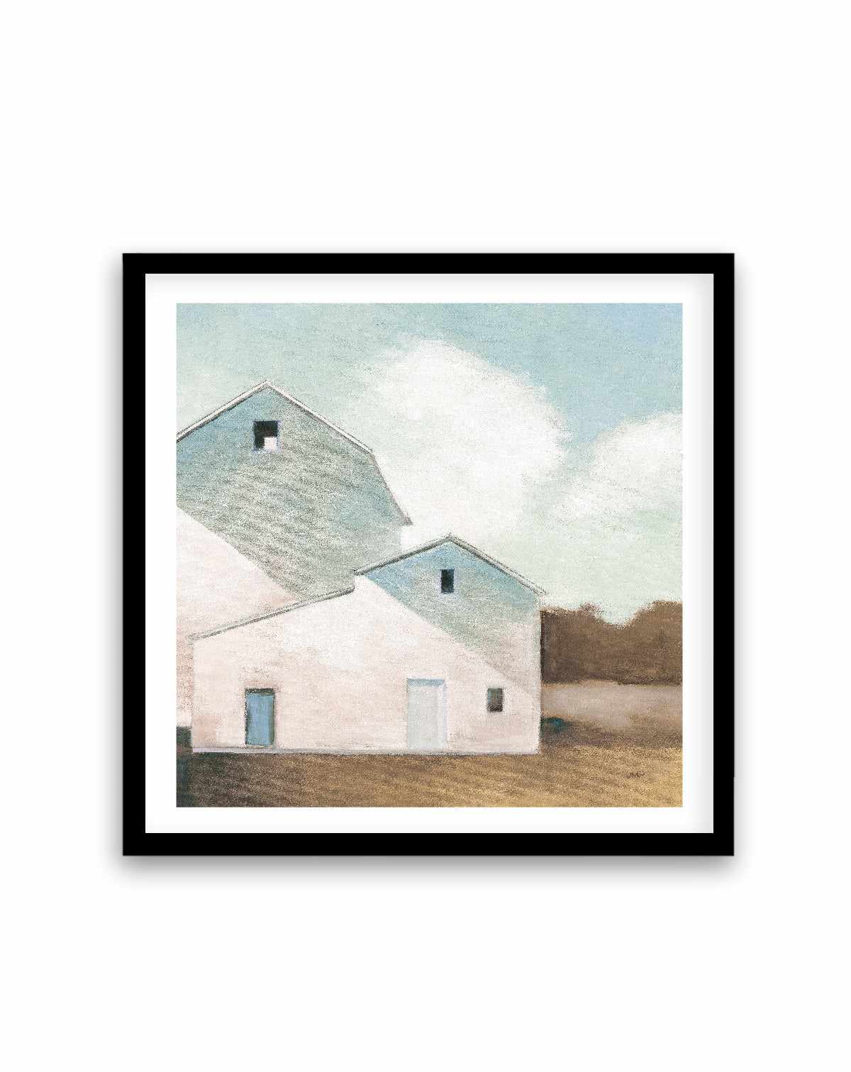 Barn Shadows Neutral | Art Print