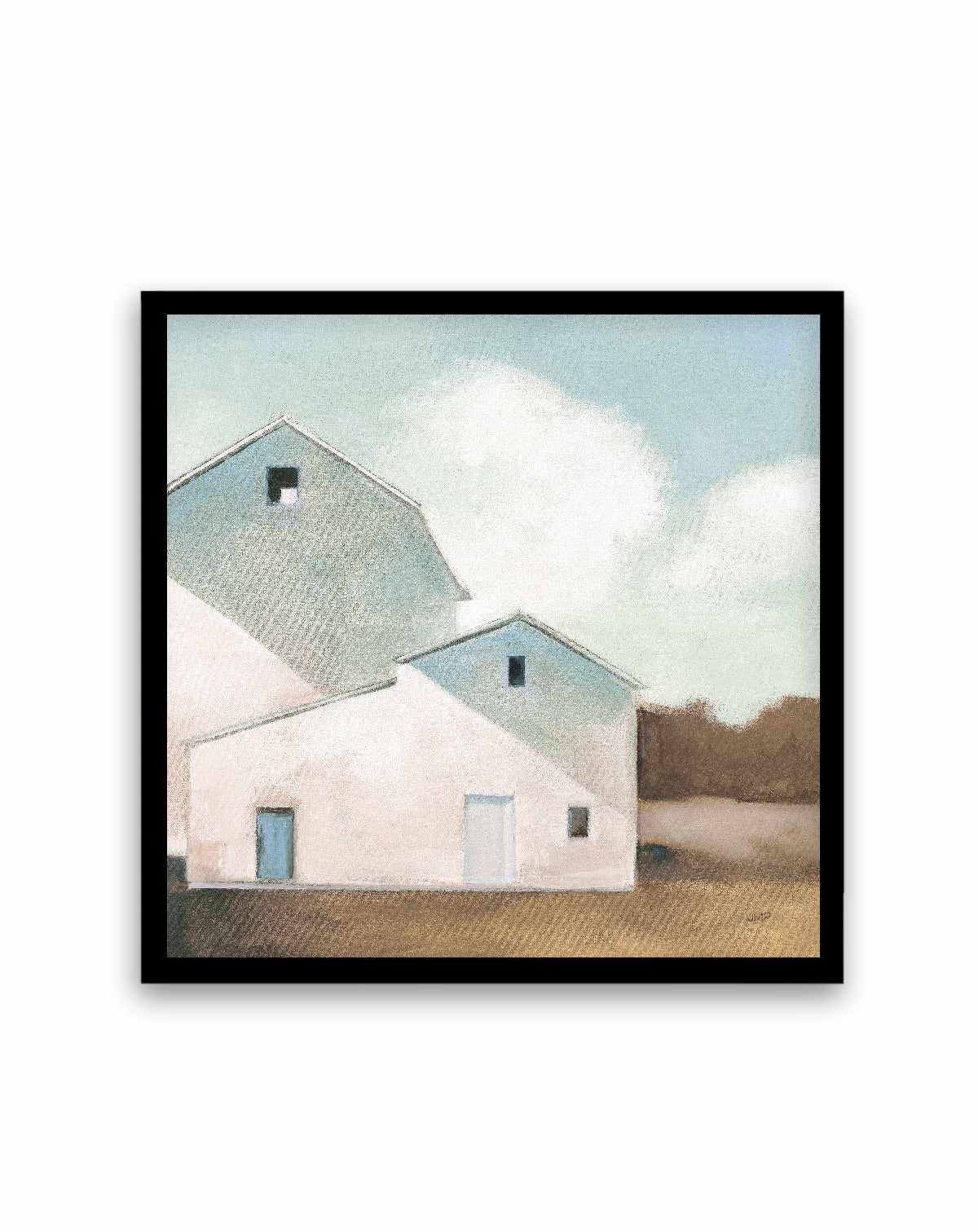 Barn Shadows Neutral | Art Print