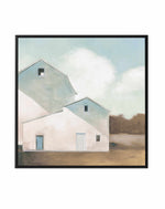 Barn Shadows Neutral | Framed Canvas Art Print