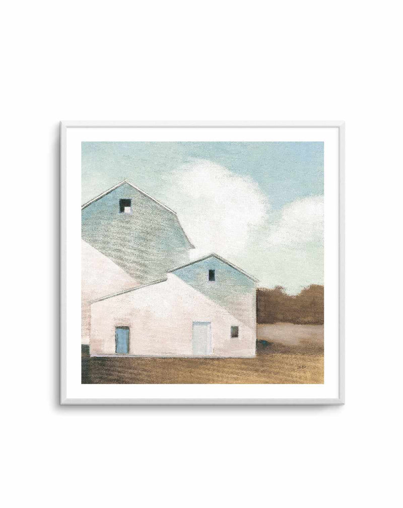 Barn Shadows Neutral | Art Print from Olive et Oriel where you can shop wallpaper and artworks online