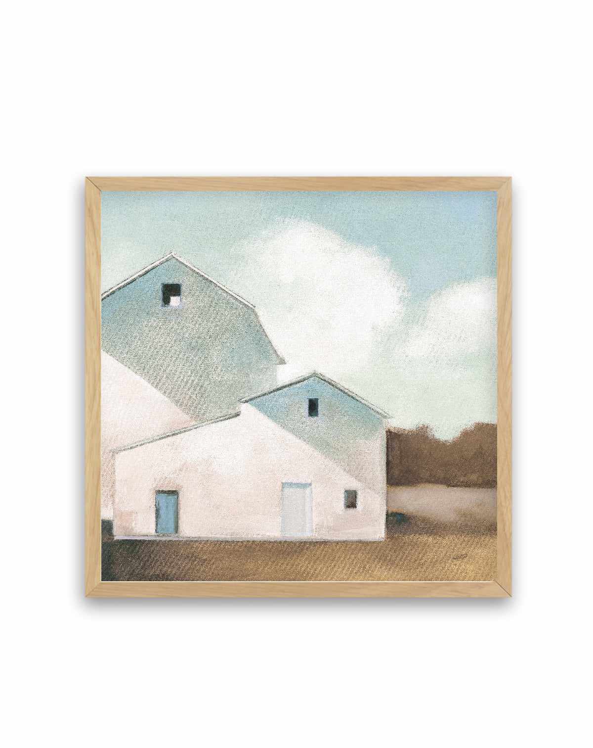 Barn Shadows Neutral | Art Print