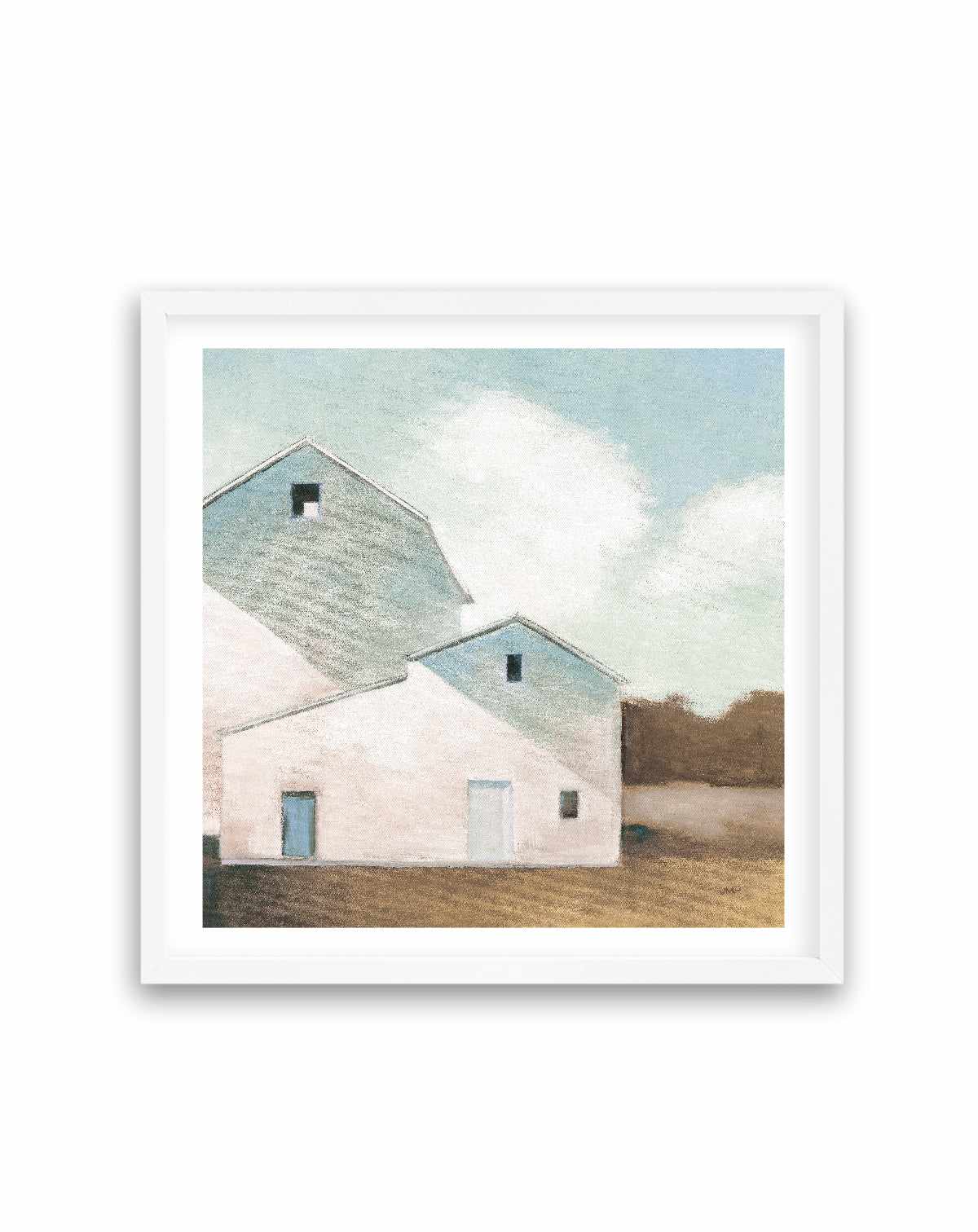 Barn Shadows Neutral | Art Print