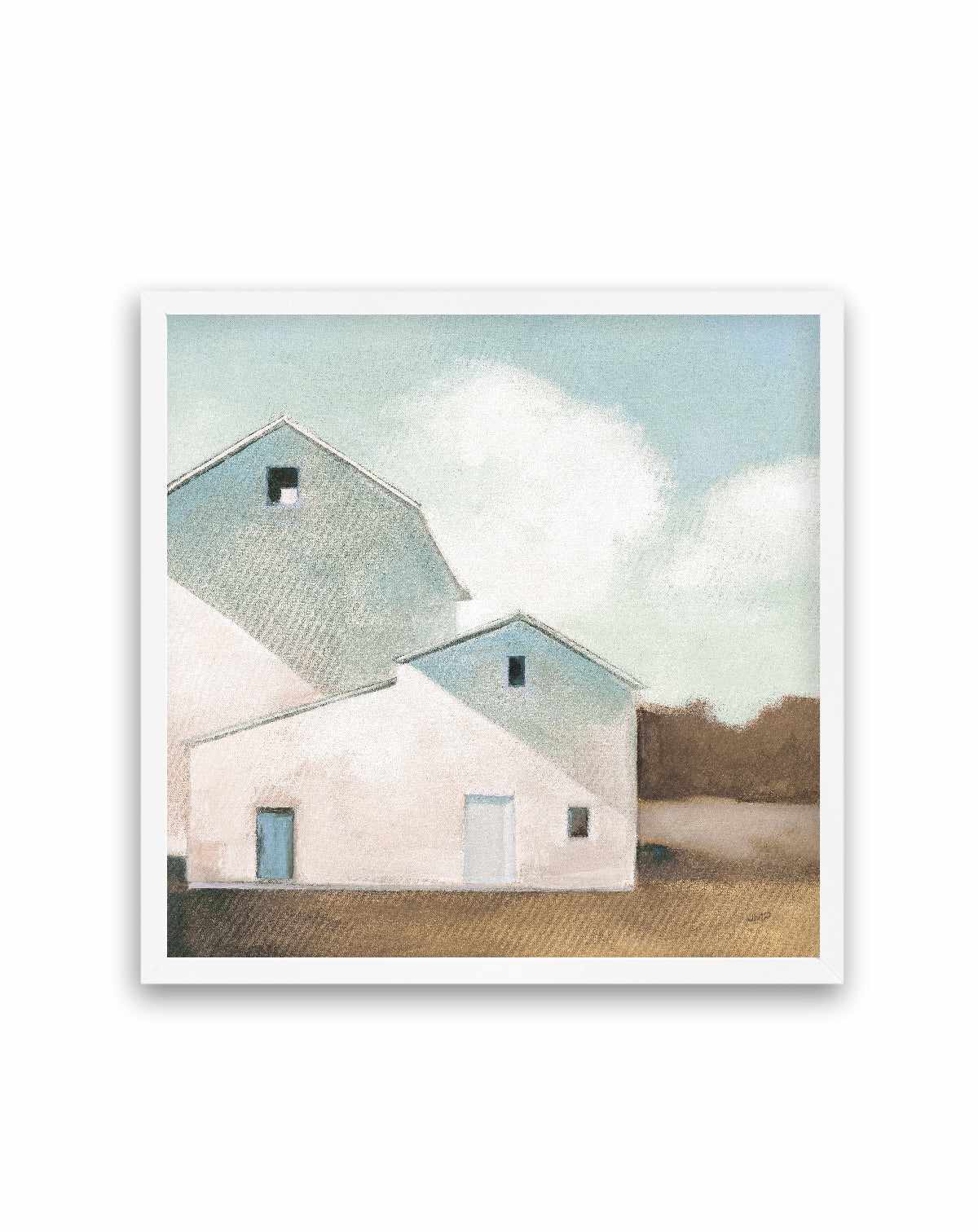 Barn Shadows Neutral | Art Print