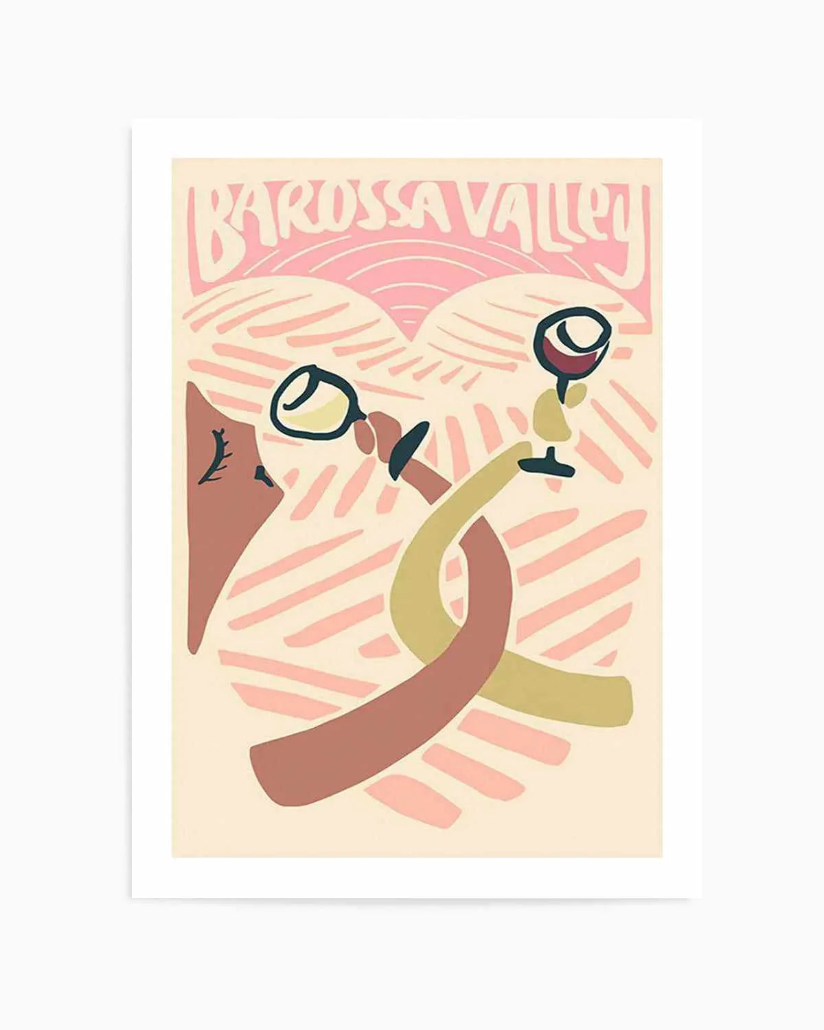Barossa Valley Love Art Print from Olive et Oriel where you can shop wallpaper and artworks online