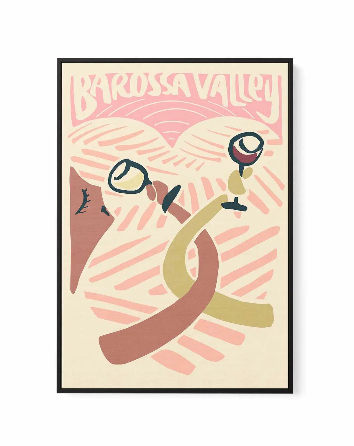 Barossa Valley Love | Framed Canvas Art Print from Olive et Oriel where you can shop wallpaper and artworks online