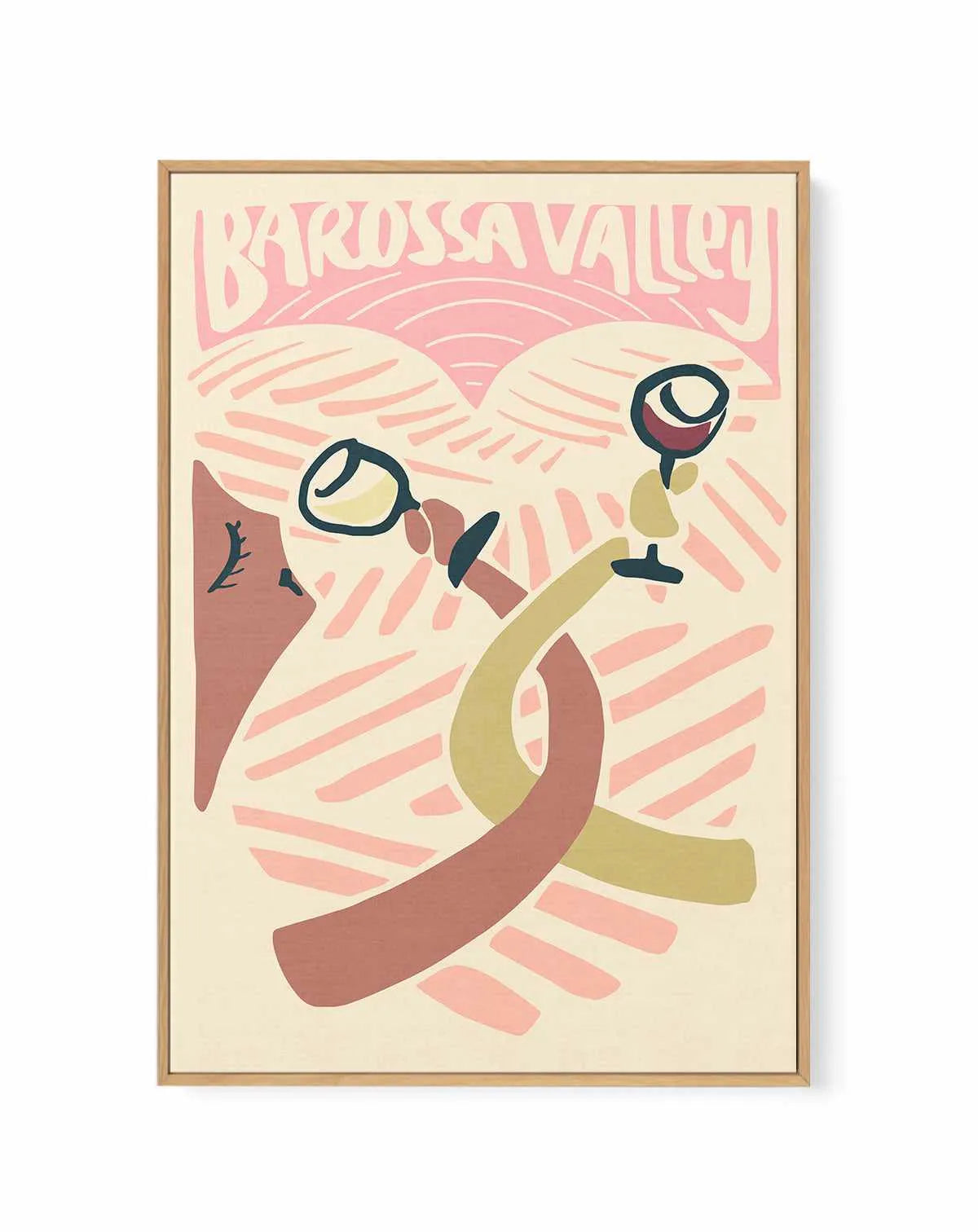 Barossa Valley Love | Framed Canvas Art Print from Olive et Oriel where you can shop wallpaper and artworks online