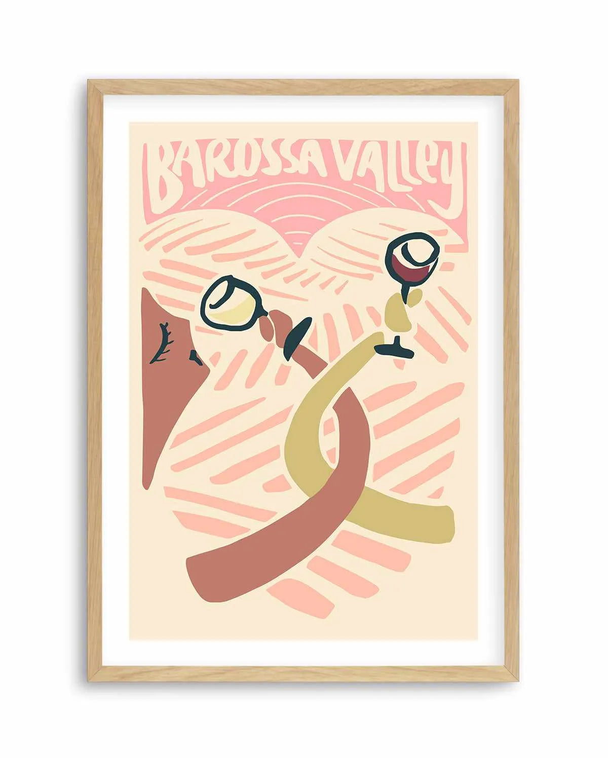 Barossa Valley Love Art Print from Olive et Oriel where you can shop wallpaper and artworks online