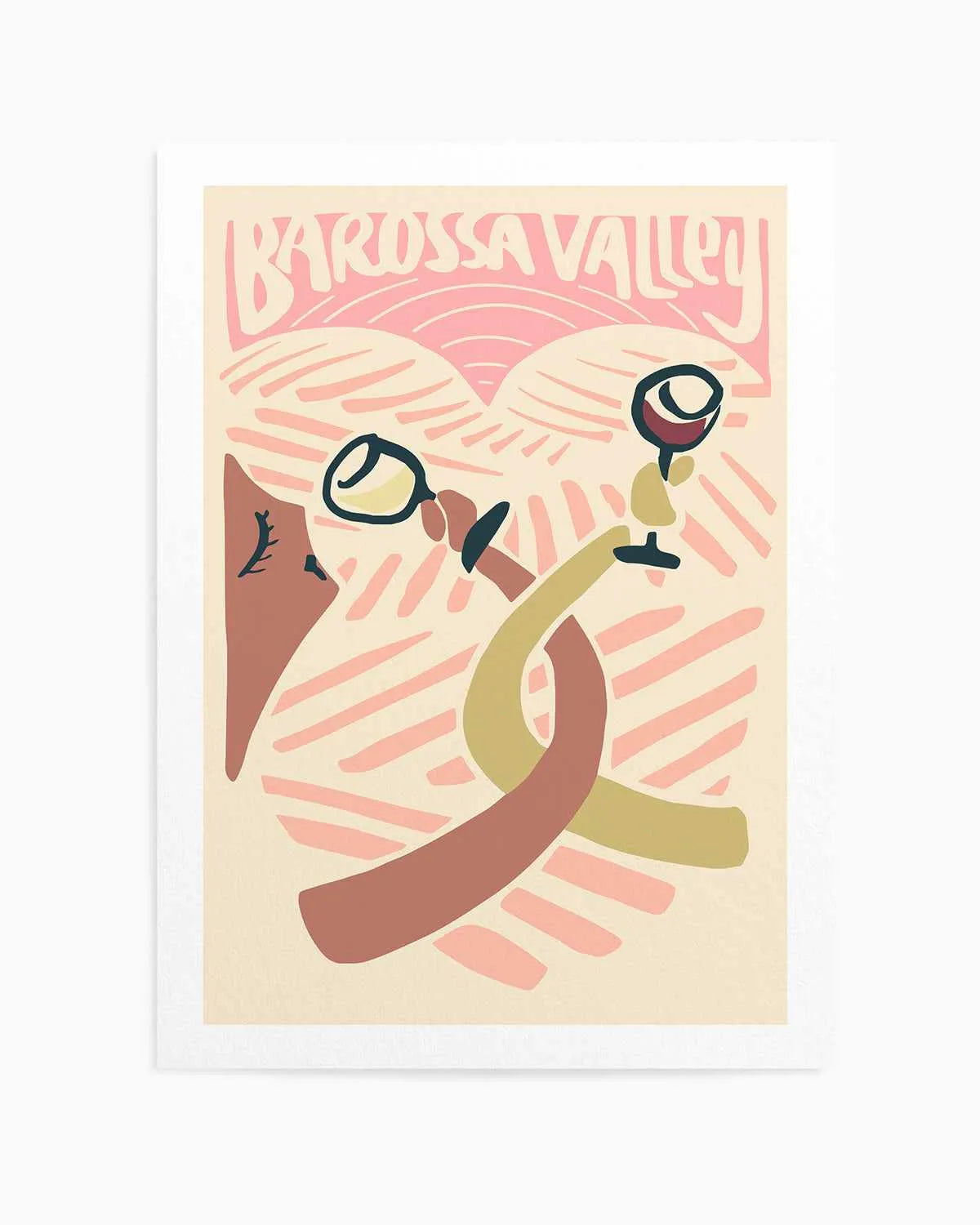 Barossa Valley Love Art Print from Olive et Oriel where you can shop wallpaper and artworks online