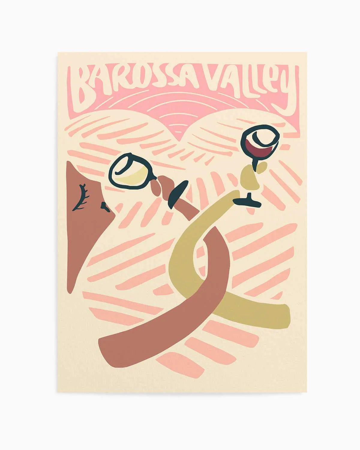 Barossa Valley Love Art Print from Olive et Oriel where you can shop wallpaper and artworks online