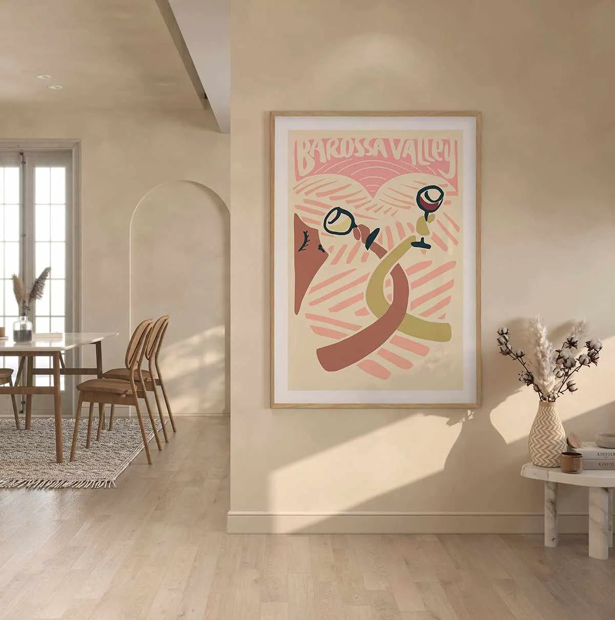 Barossa Valley Love Art Print from Olive et Oriel where you can shop wallpaper and artworks online