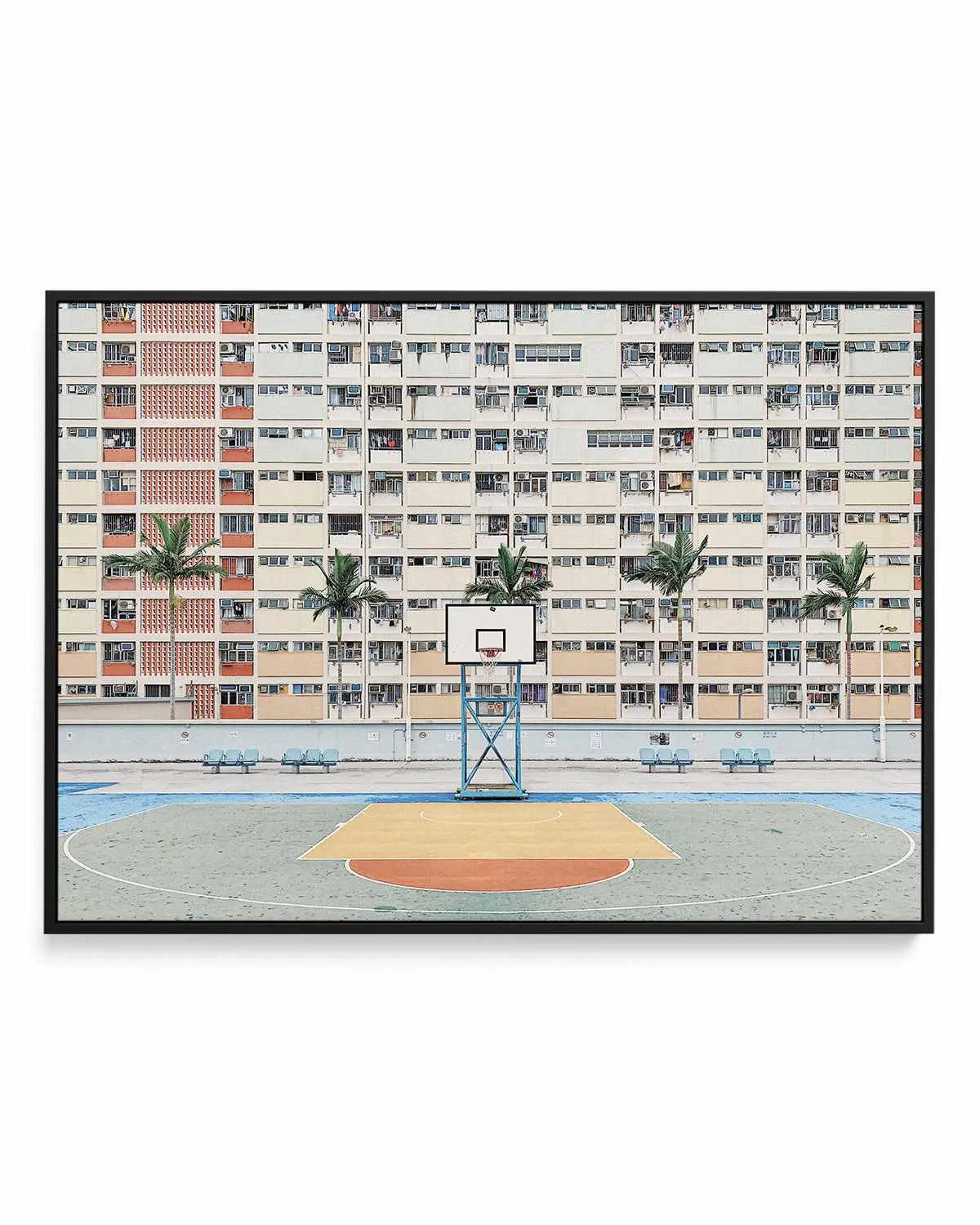 Basketball LS by Caleb Morris | Framed Canvas Art Print from Olive et Oriel where you can shop wallpaper and artworks online