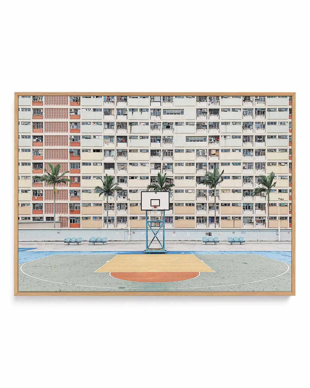 Basketball LS by Caleb Morris | Framed Canvas Art Print from Olive et Oriel where you can shop wallpaper and artworks online
