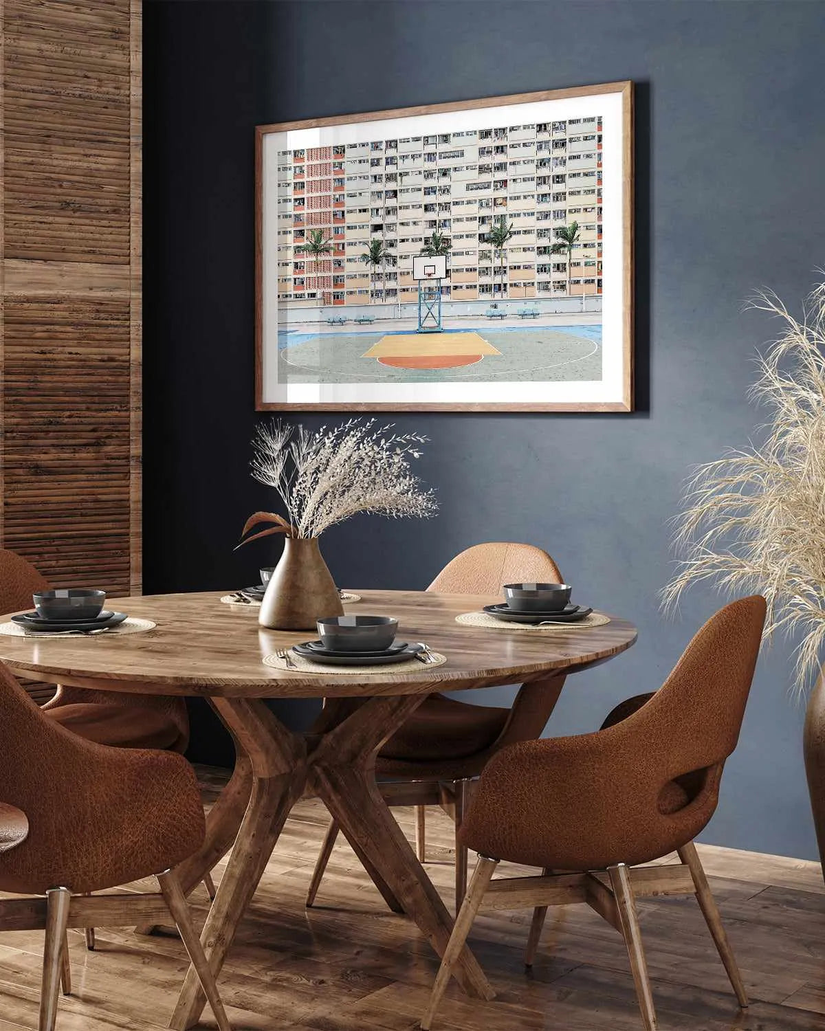 Basketball LS by Caleb Morris Art Print from Olive et Oriel where you can shop wallpaper and artworks online