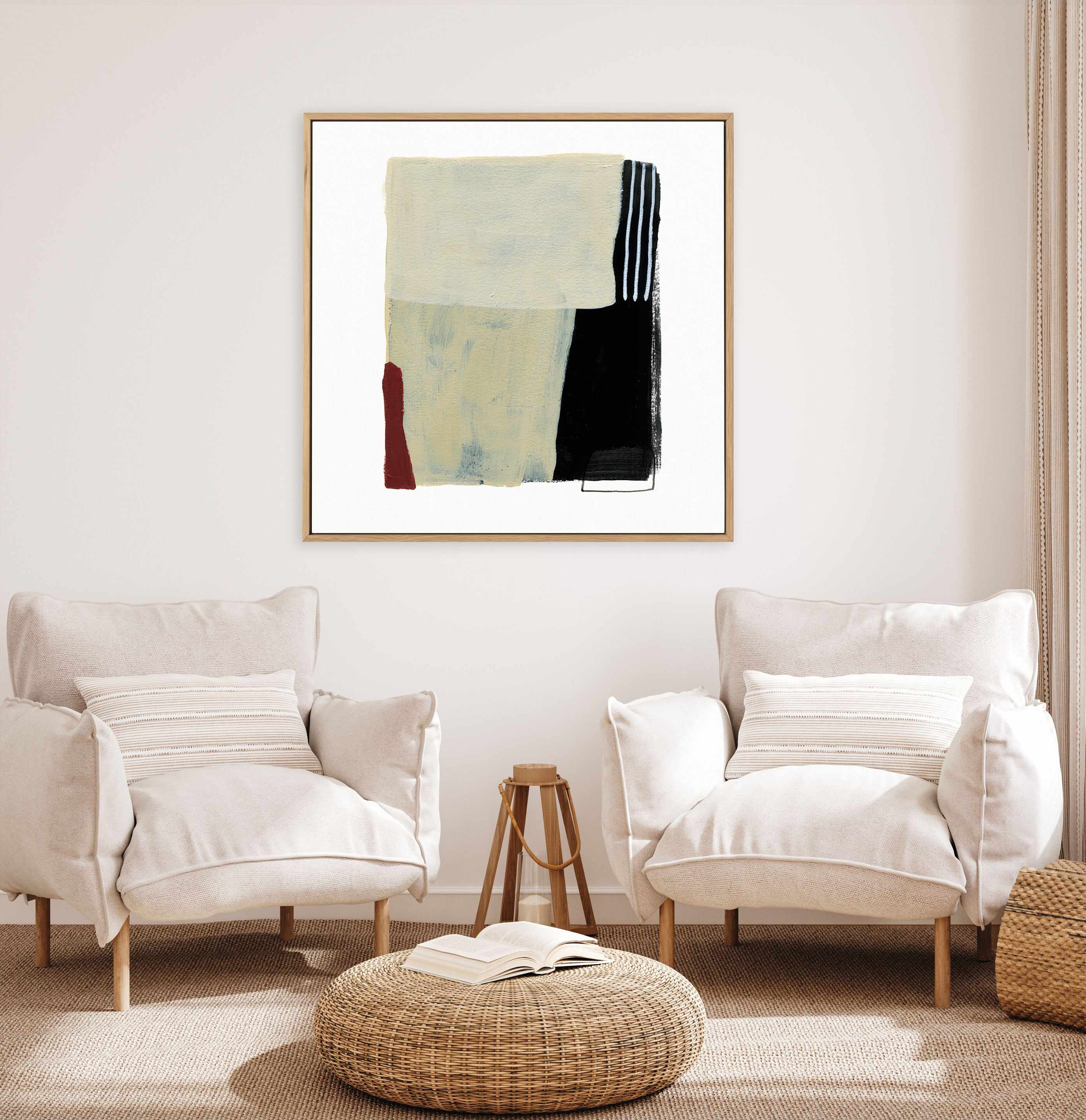 Basso By Shina Choi | Framed Canvas Art Print