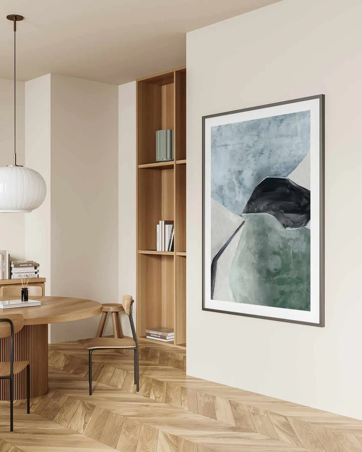 Bauhaus Flower Art Print from Olive et Oriel where you can shop wallpaper and artworks online