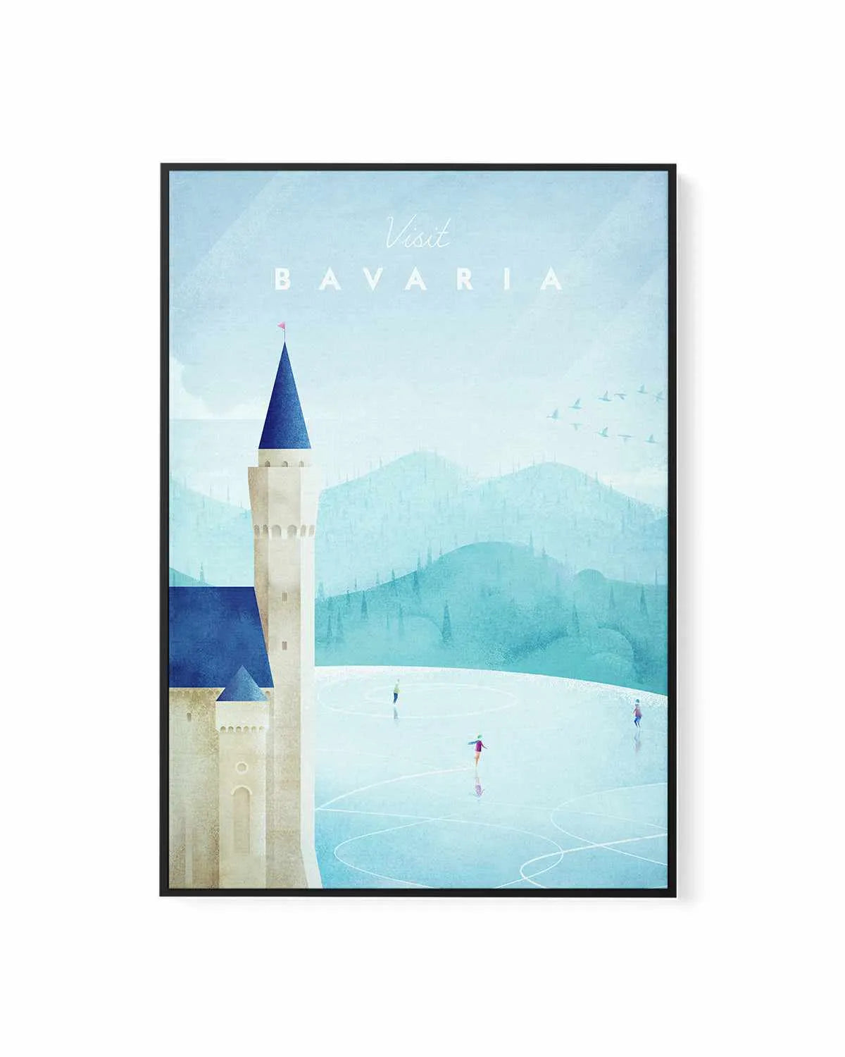 Bavaria by Henry Rivers | Framed Canvas Art Print from Olive et Oriel where you can shop wallpaper and artworks online