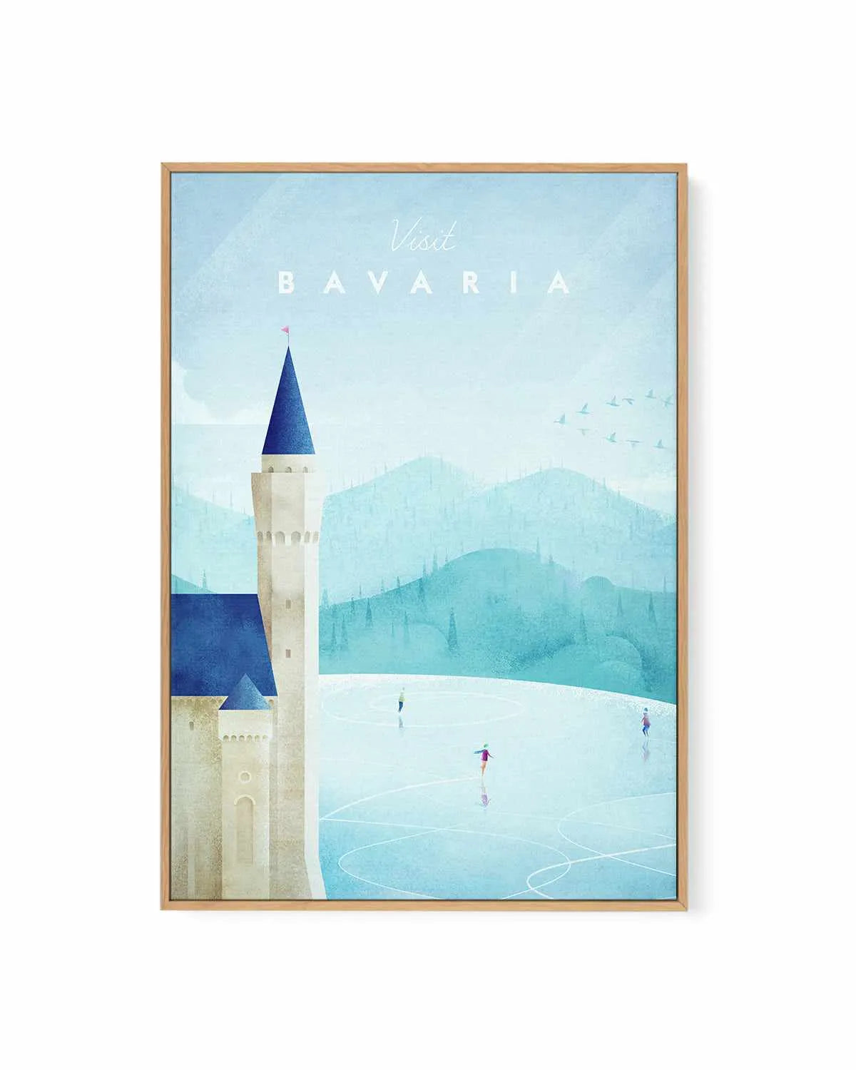 Bavaria by Henry Rivers | Framed Canvas Art Print from Olive et Oriel where you can shop wallpaper and artworks online
