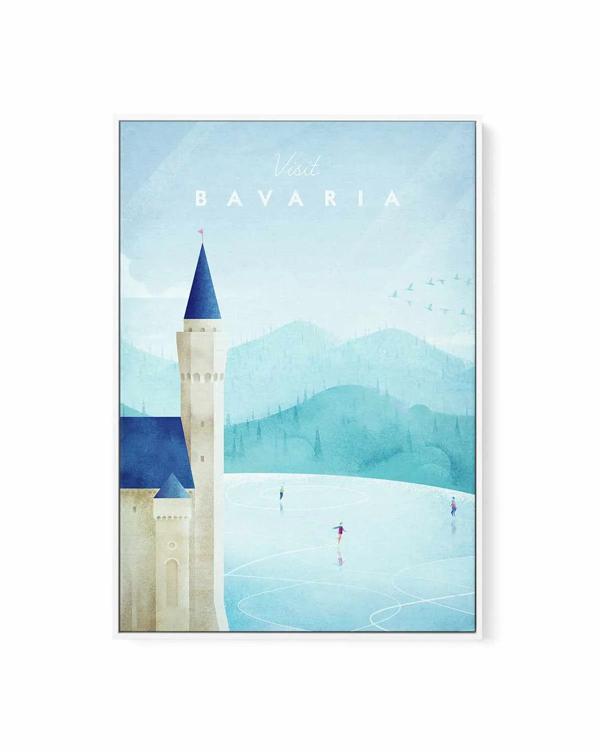 Bavaria by Henry Rivers | Framed Canvas Art Print from Olive et Oriel where you can shop wallpaper and artworks online