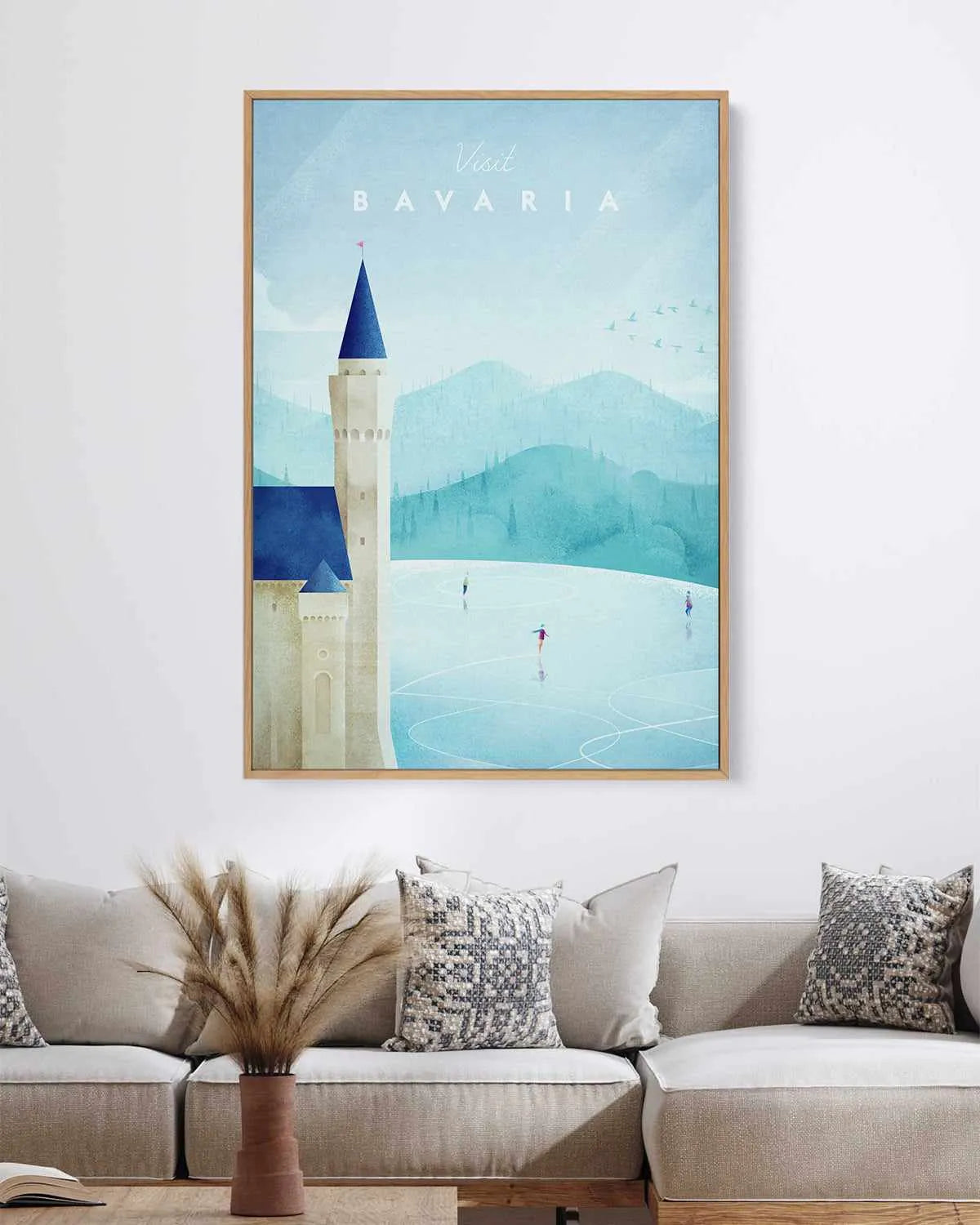 Bavaria by Henry Rivers | Framed Canvas Art Print from Olive et Oriel where you can shop wallpaper and artworks online