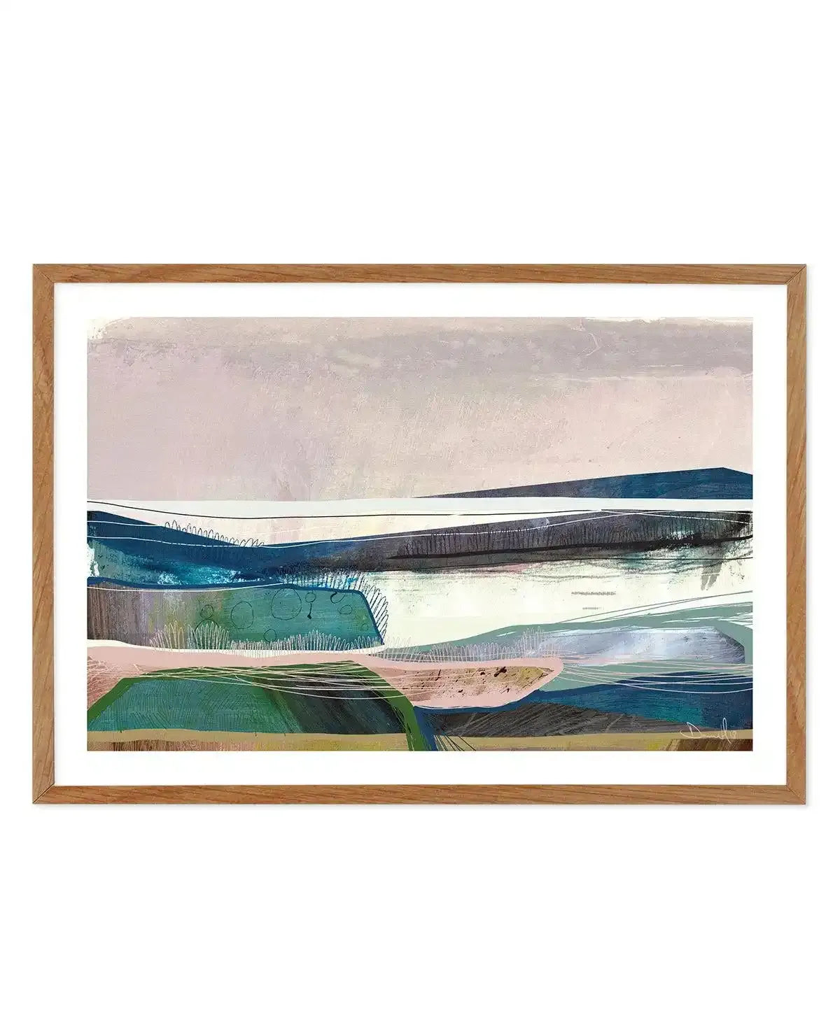 Bay by Dan Hobday Art Print-PRINT-Olive et Oriel-Dan Hobday-50x70 cm | 19.6" x 27.5"-Walnut-With White Border-Buy-Australian-Art-Prints-Online-with-Olive-et-Oriel-Your-Artwork-Specialists-Austrailia-Decorate-With-Coastal-Photo-Wall-Art-Prints-From-Our-Beach-House-Artwork-Collection-Fine-Poster-and-Framed-Artwork