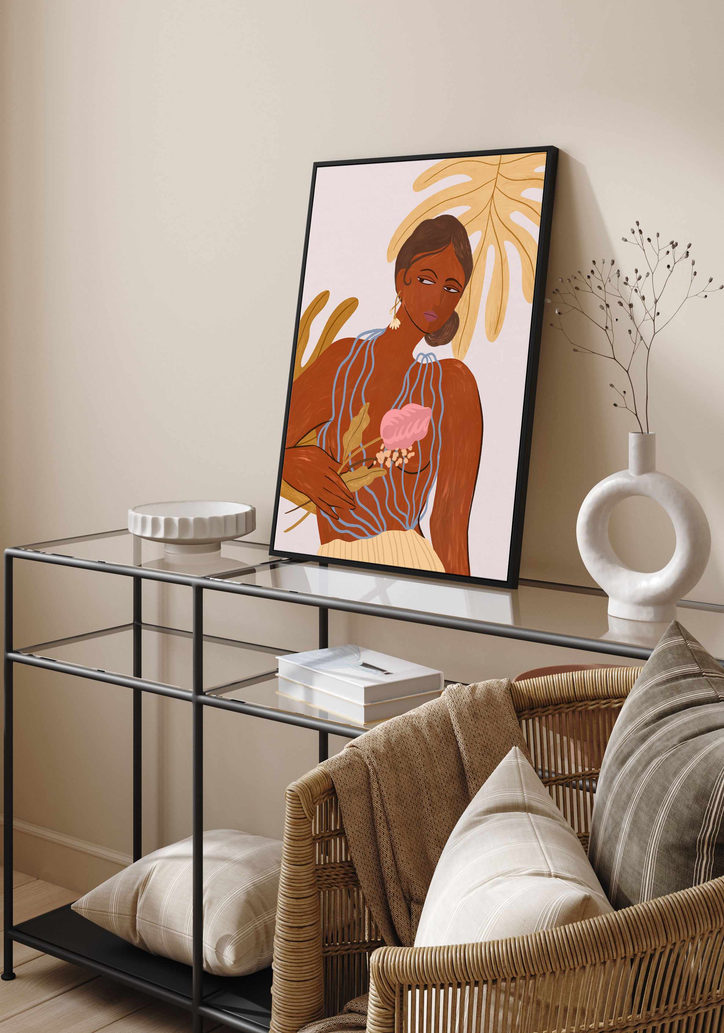 Be Bold by Arty Guava | Framed Canvas Art Print