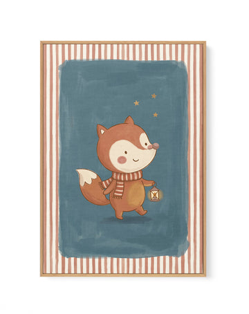 Be Brave Foxxy | Framed Canvas Wall Art