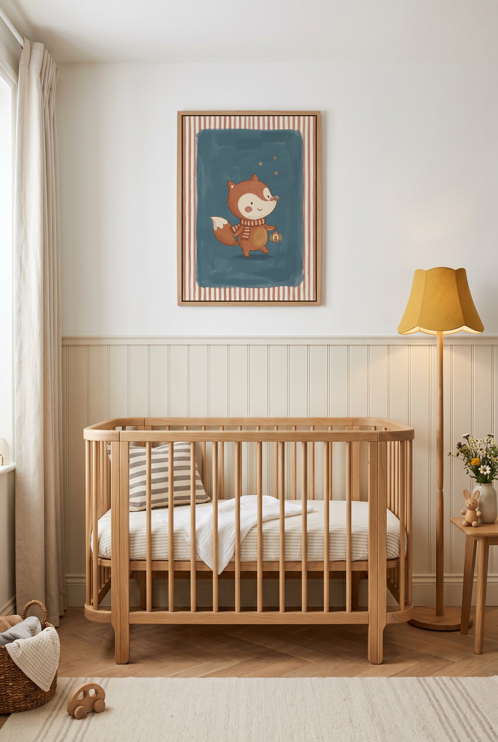 Be Brave Foxxy | Framed Canvas Art Print