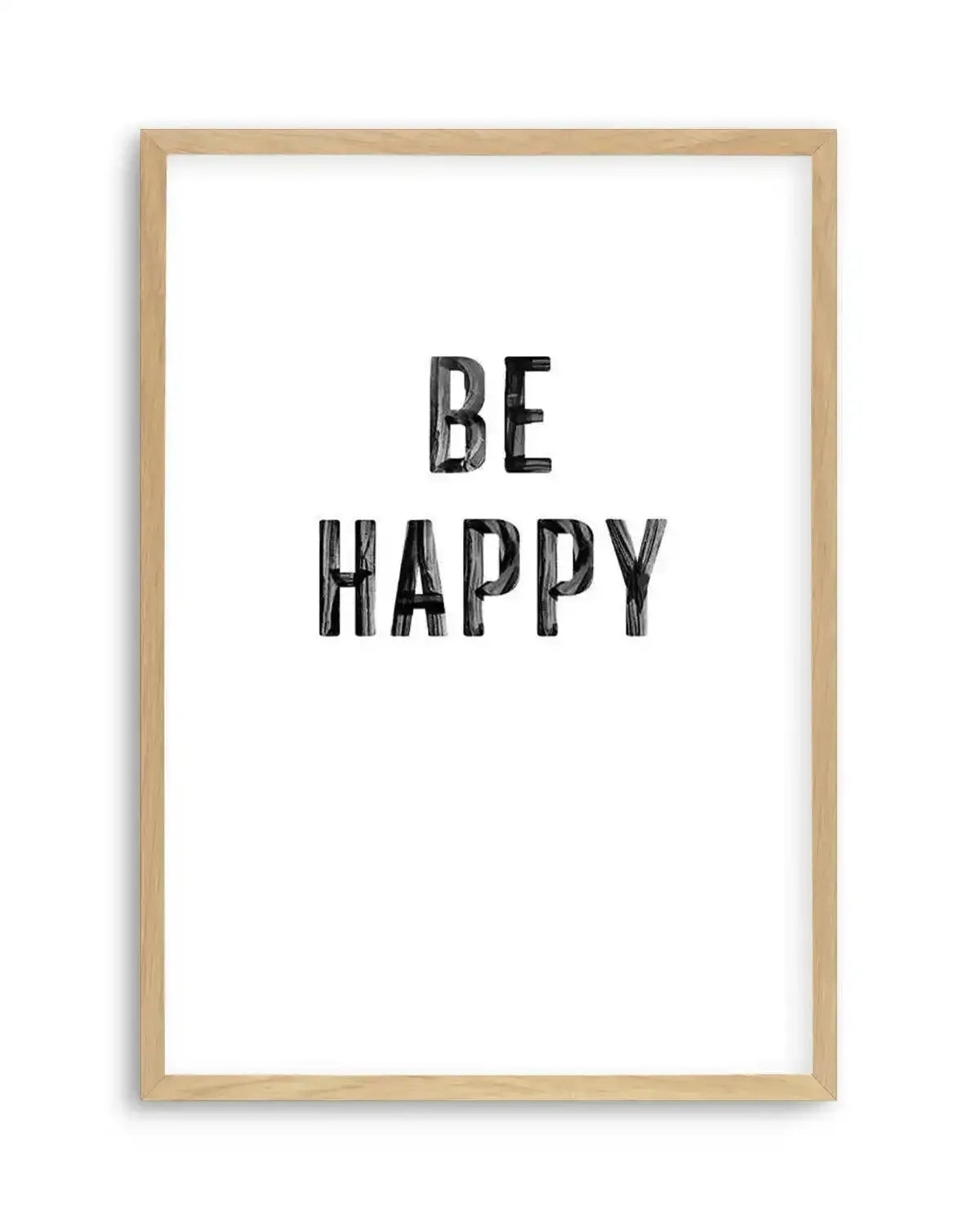 Be Happy | 2 Colour Options Art Print from Olive et Oriel where you can shop wallpaper and artworks online