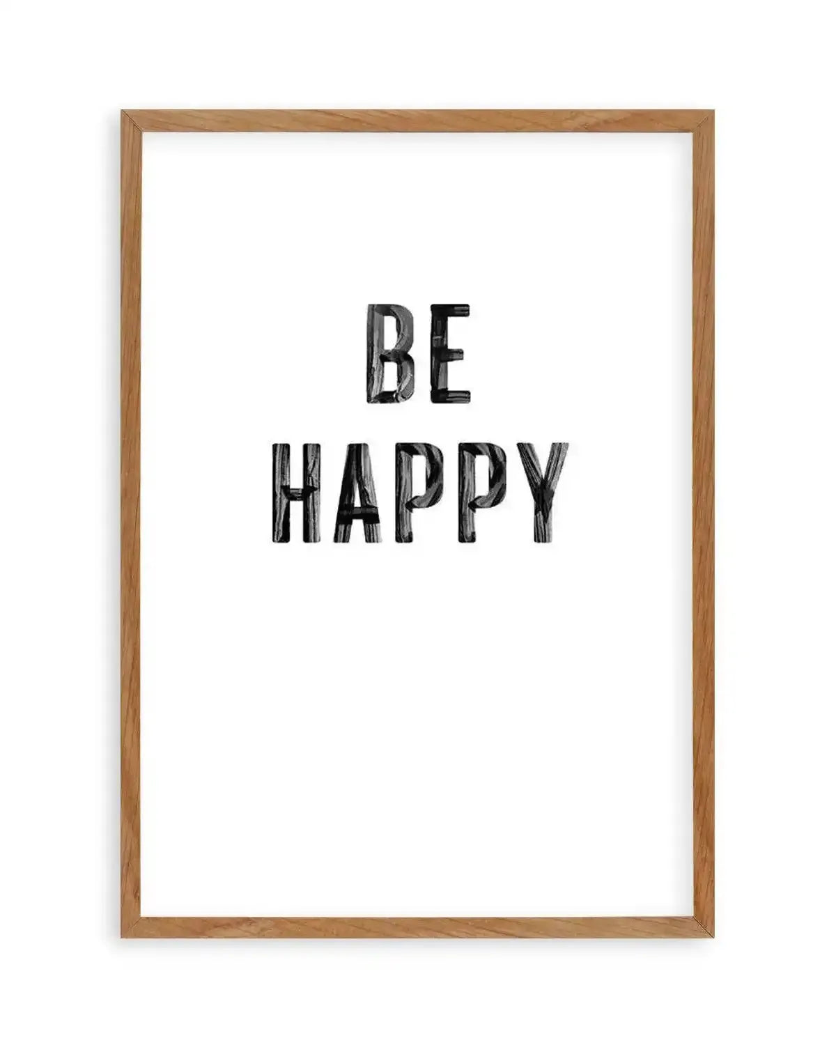 Be Happy | 2 Colour Options Art Print from Olive et Oriel where you can shop wallpaper and artworks online