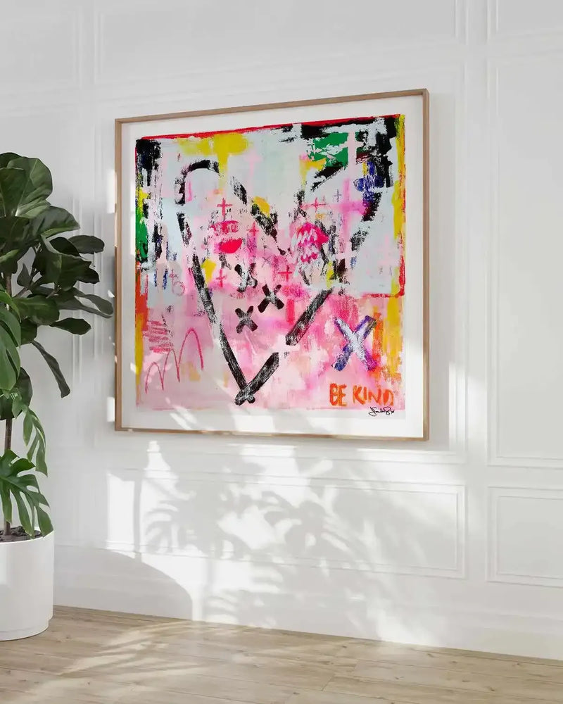 Be Kind by Jackie Green | Art Print from Olive et Oriel where you can shop wallpaper and artworks online