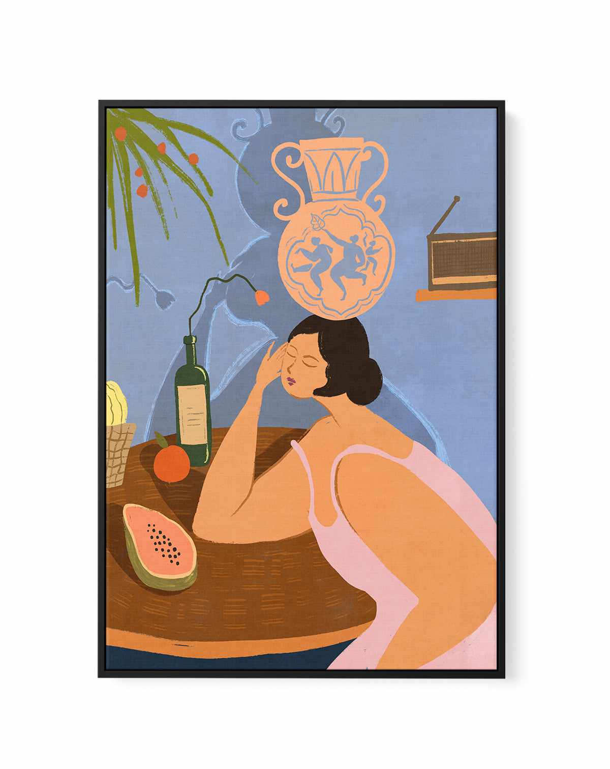 Be Still by Arty Guava | Framed Canvas Art Print from Olive et Oriel where you can shop wallpaper and artworks online