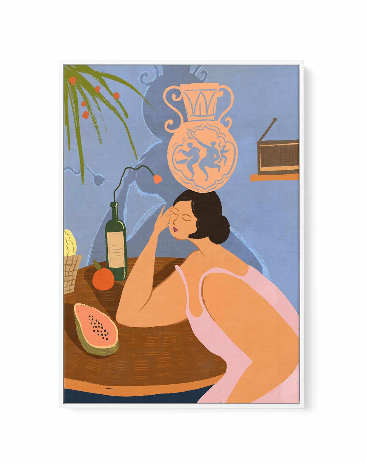 Be Still by Arty Guava | Framed Canvas Art Print from Olive et Oriel where you can shop wallpaper and artworks online