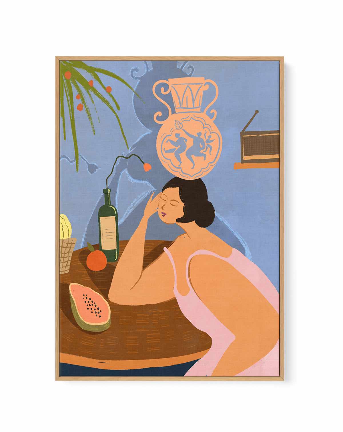 Be Still by Arty Guava | Framed Canvas Art Print from Olive et Oriel where you can shop wallpaper and artworks online