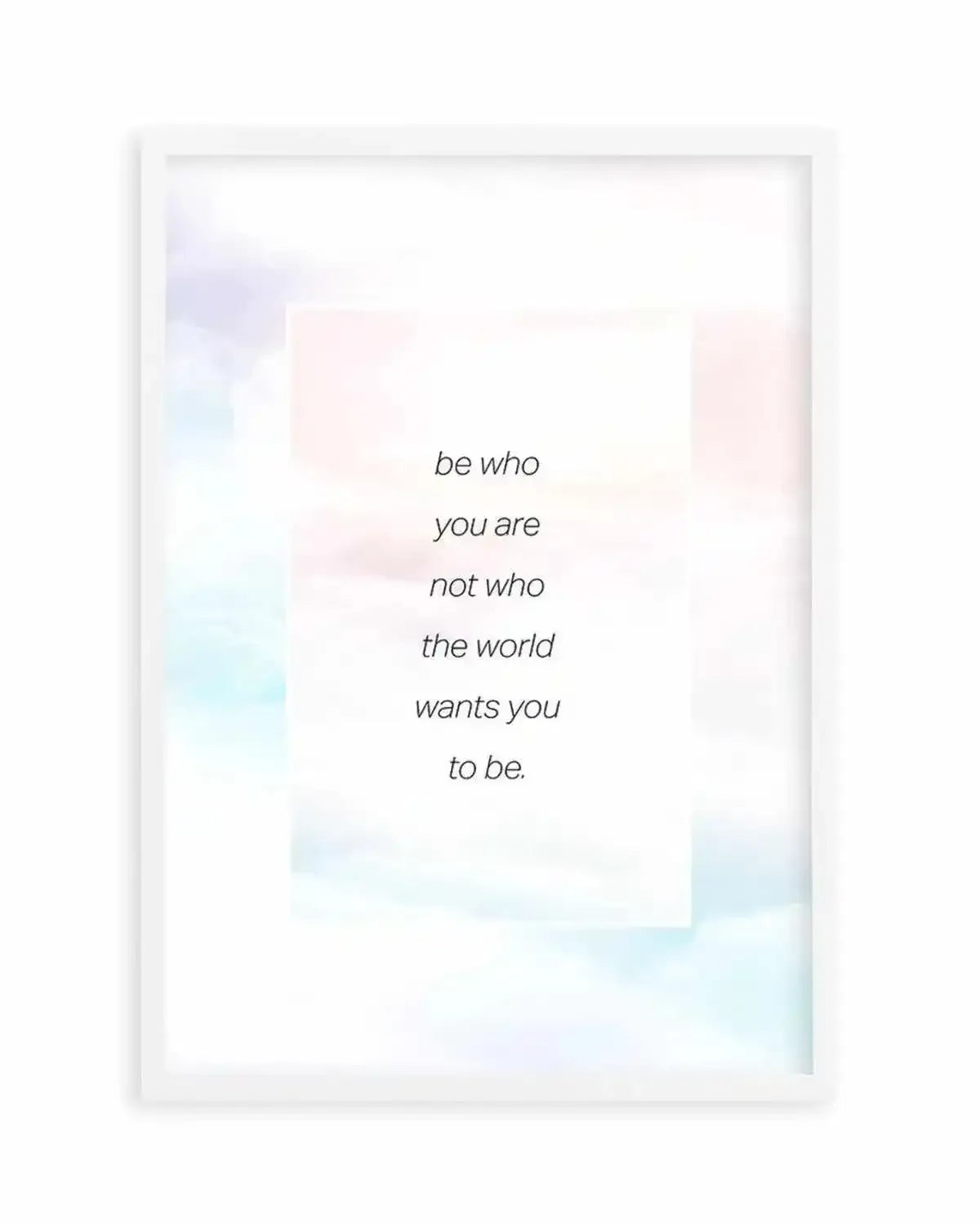 Be Who You Are | Rainbow Art Print from Olive et Oriel where you can shop wallpaper and artworks online