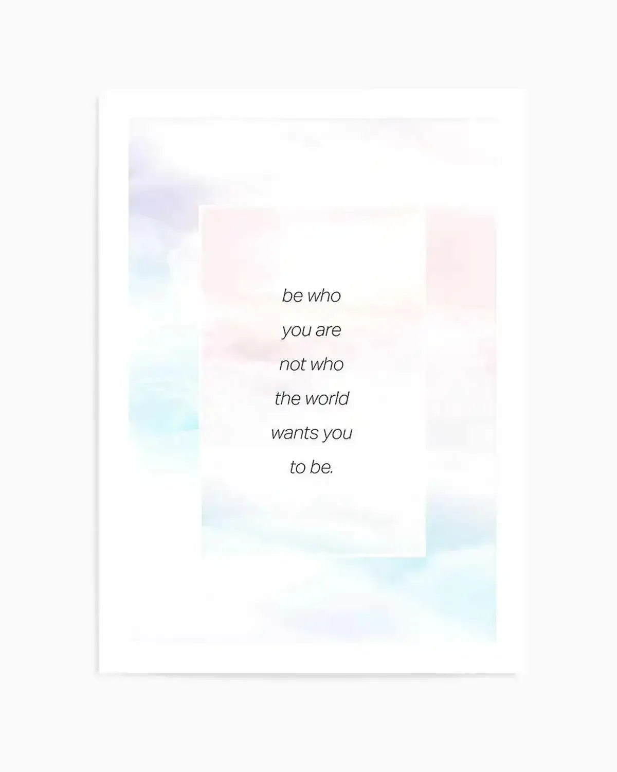 Be Who You Are | Rainbow Art Print from Olive et Oriel where you can shop wallpaper and artworks online